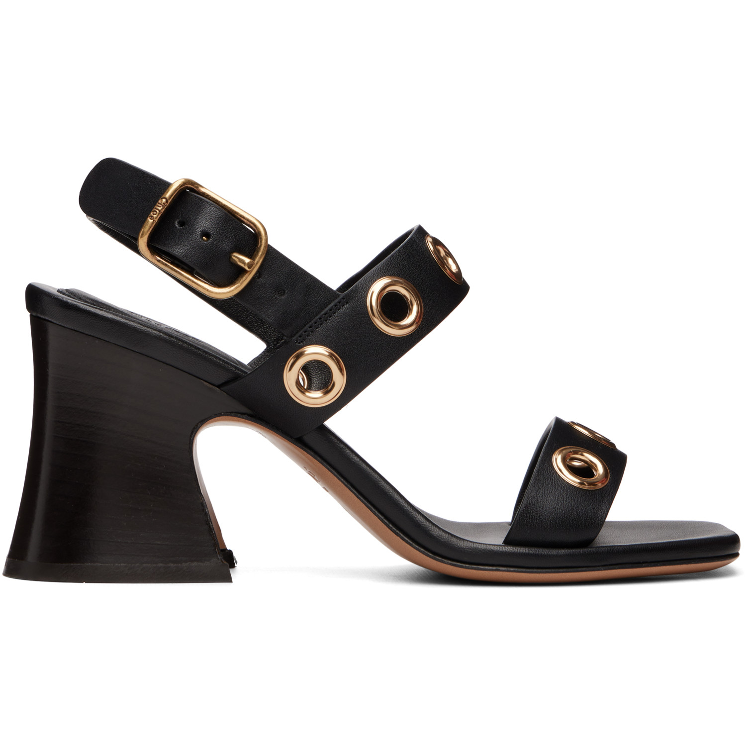 Chloé Black Janis Heeled Sandals