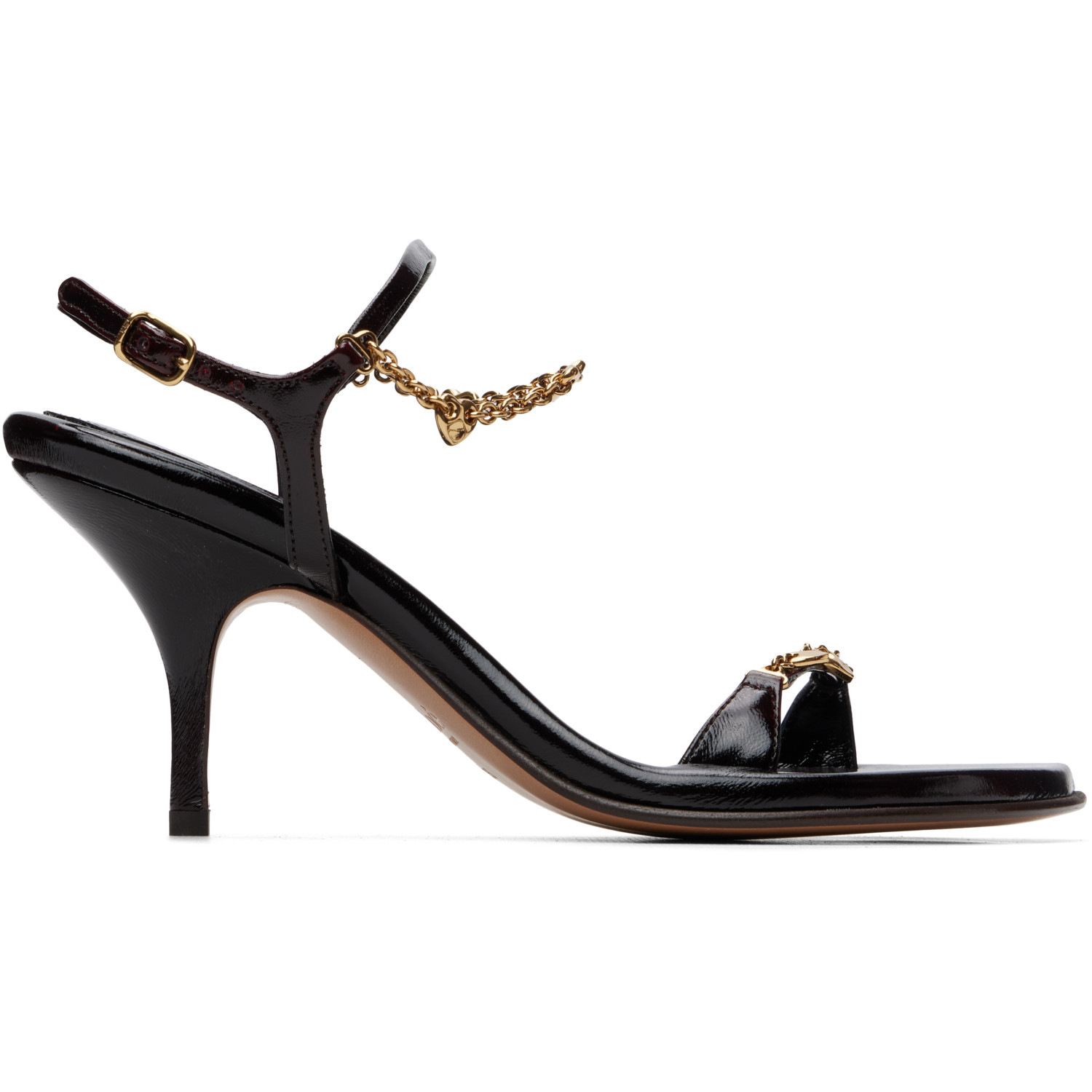 Chloé Brown Zia Heeled Sandals