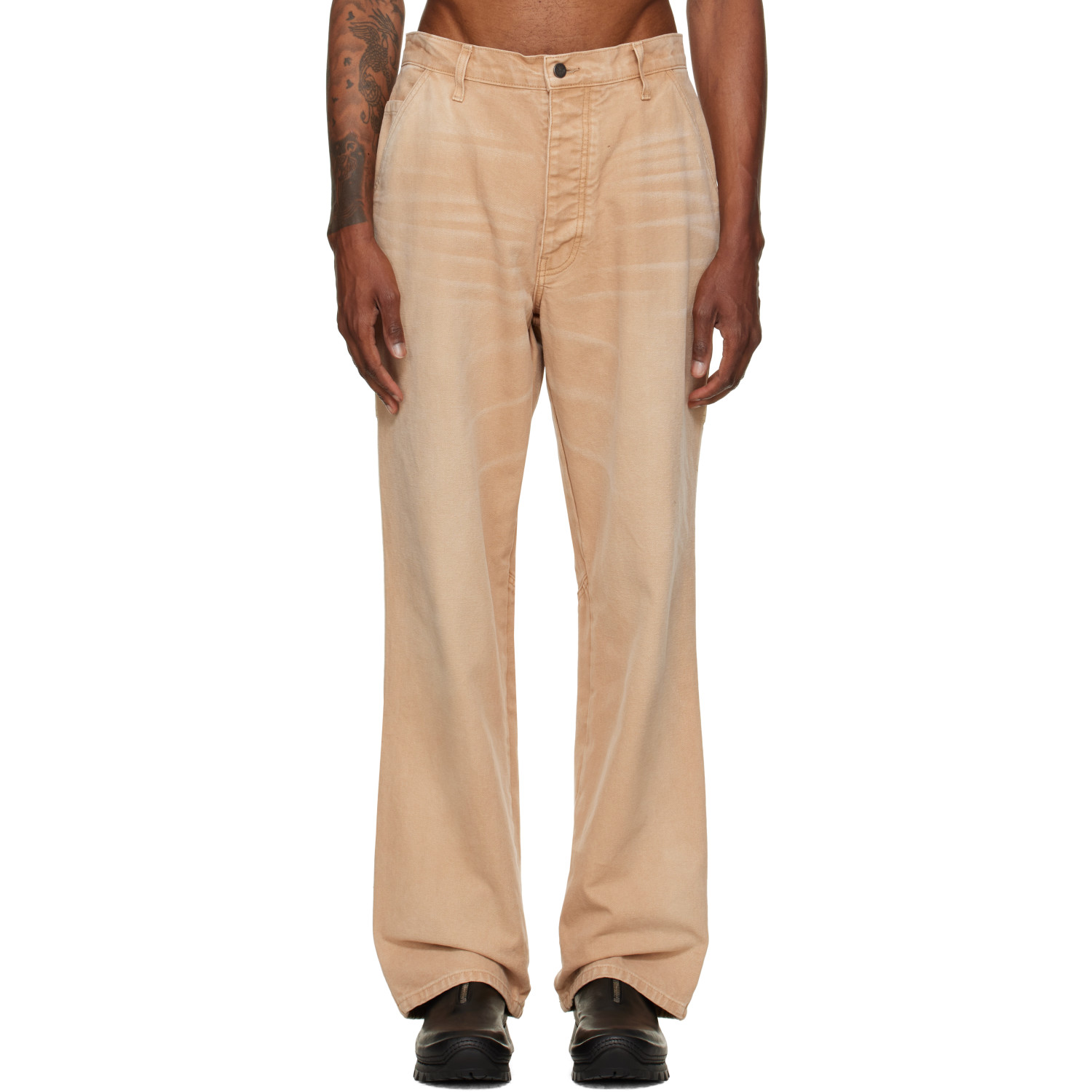 ALEXANDER DIGENOVA Tan Underground Cargo Pants