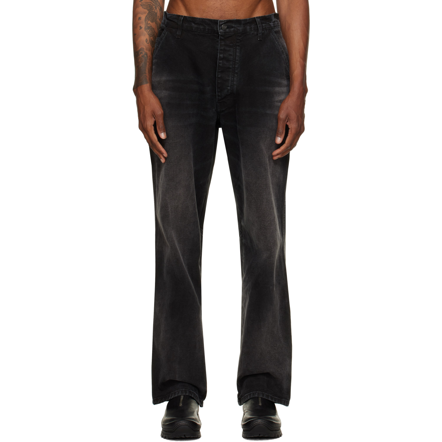 ALEXANDER DIGENOVA Black Underground Cargo Pants