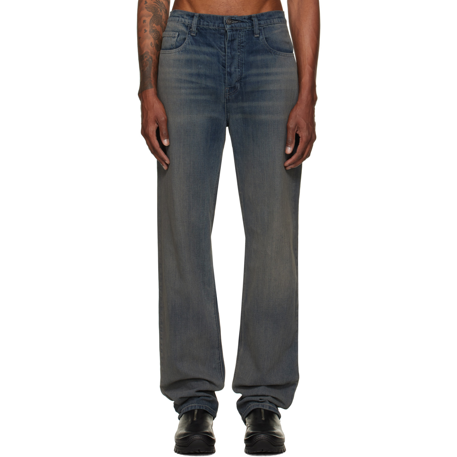 ALEXANDER DIGENOVA Blue Straight Leg Jeans