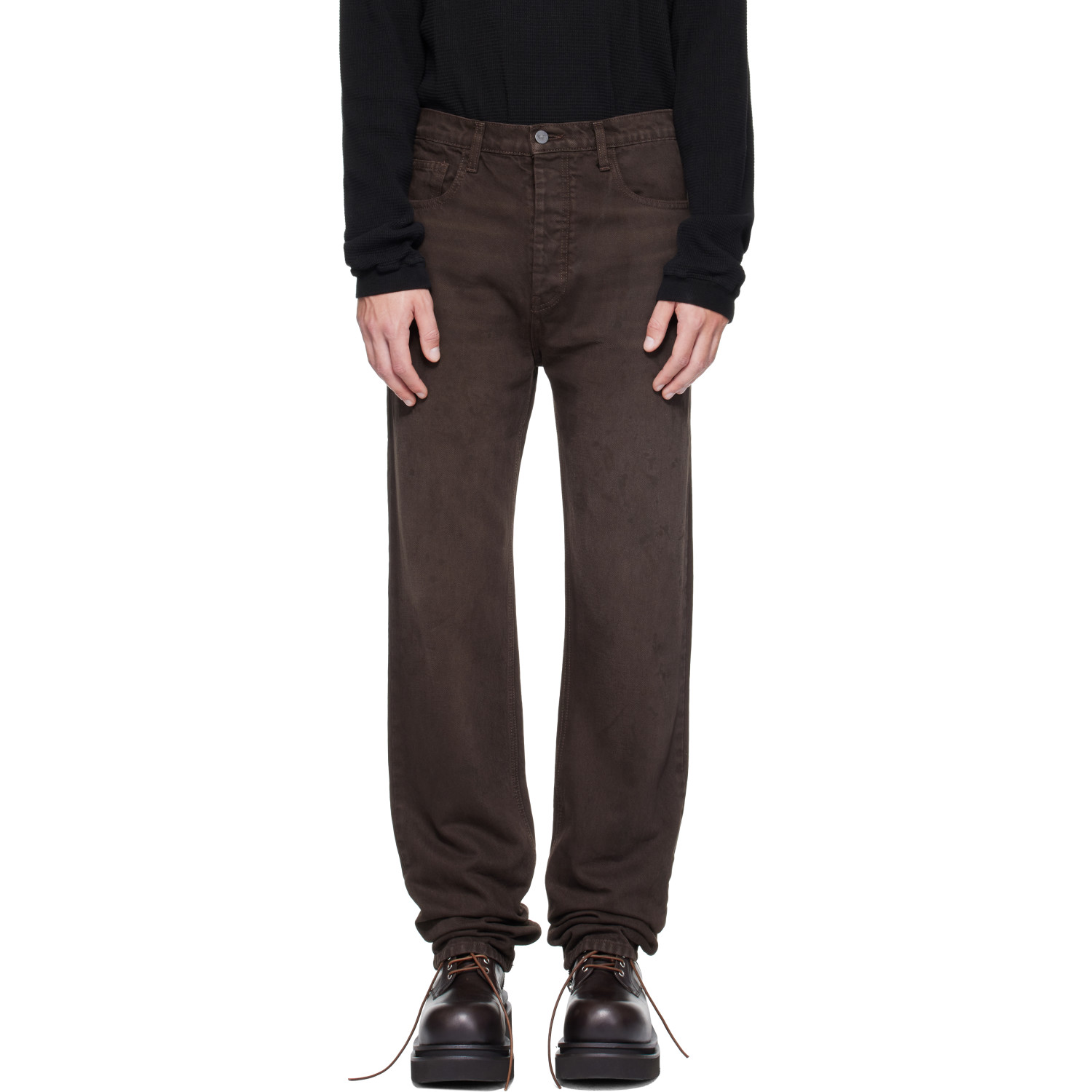ALEXANDER DIGENOVA Brown Painter Jeans