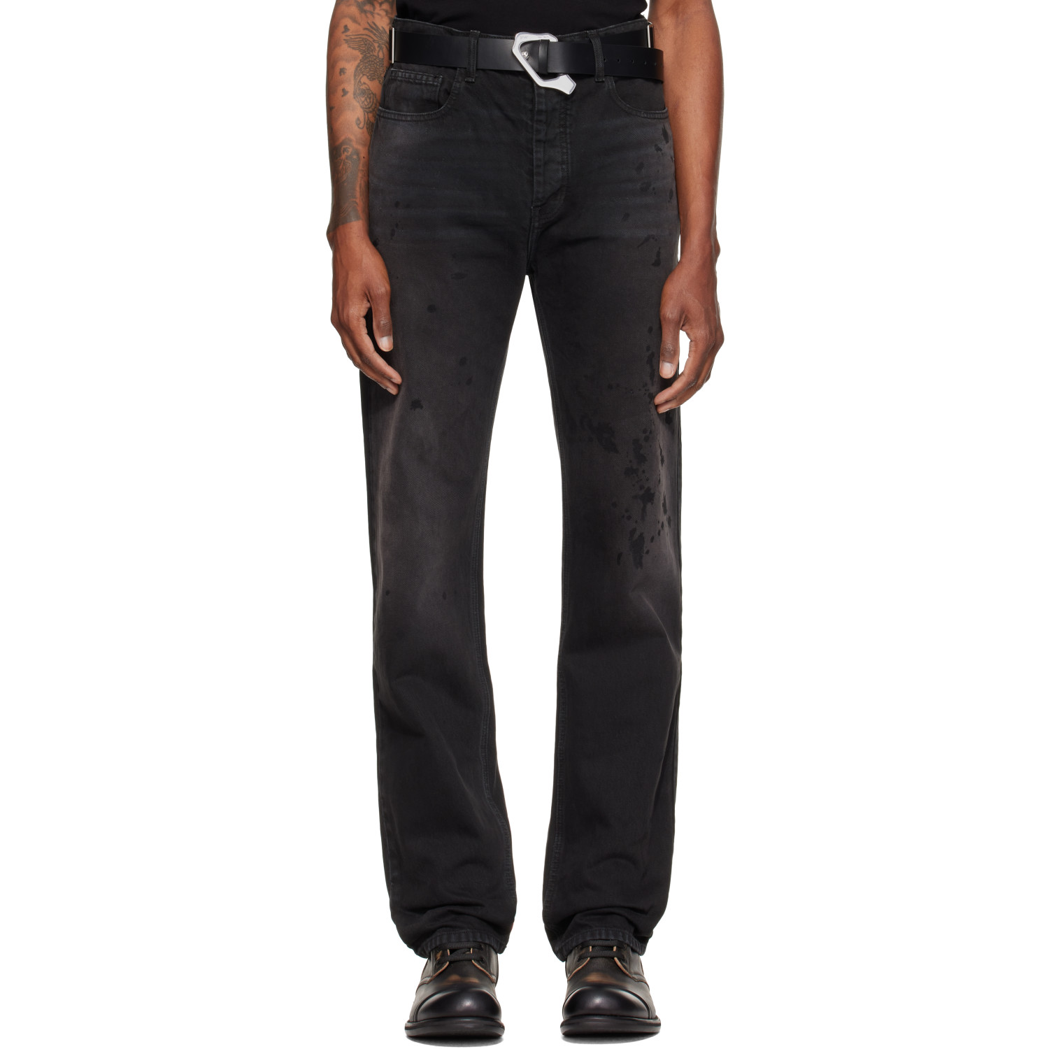 ALEXANDER DIGENOVA Black Underground Painter Jeans