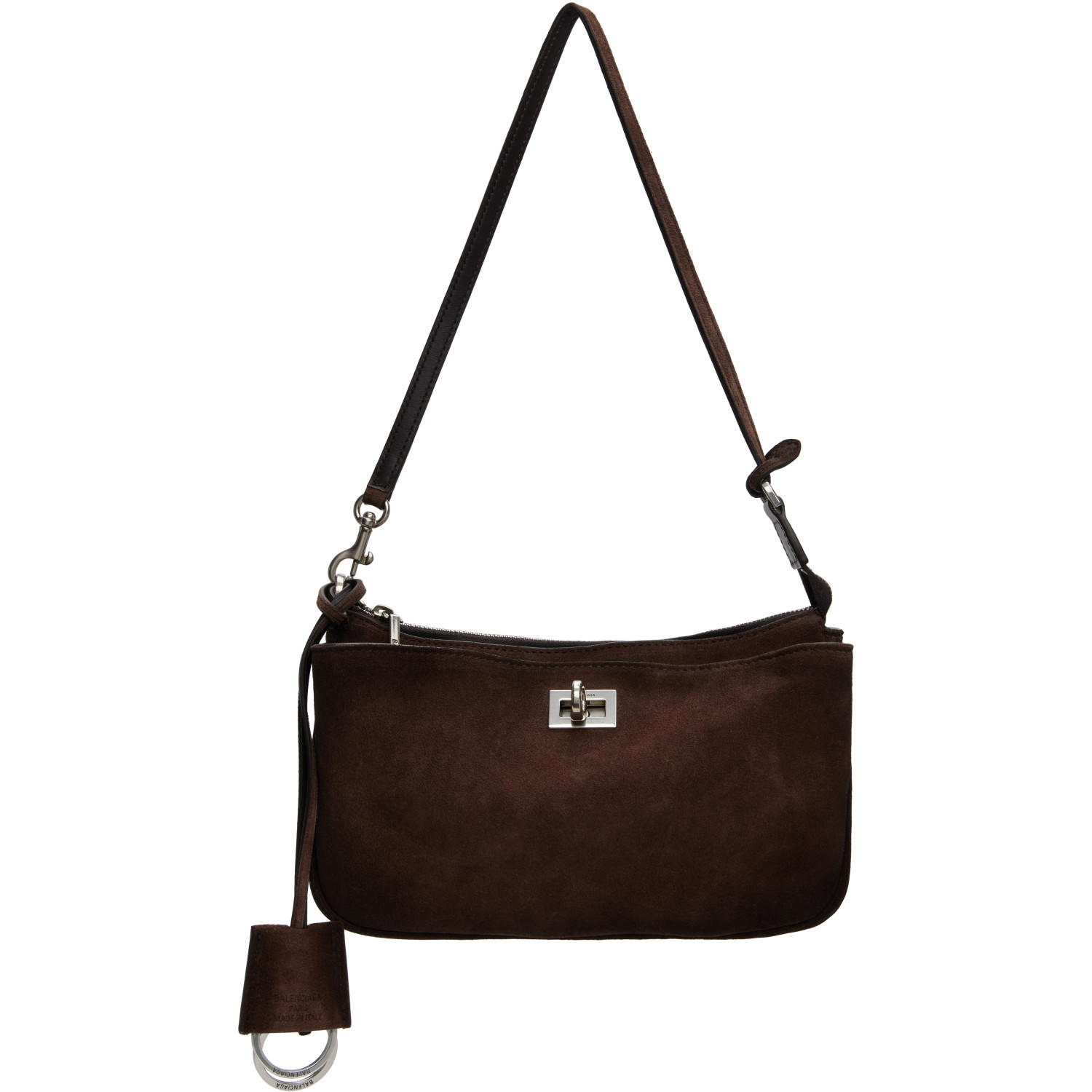 Balenciaga Brown Rodeo Sling Pochette Bag