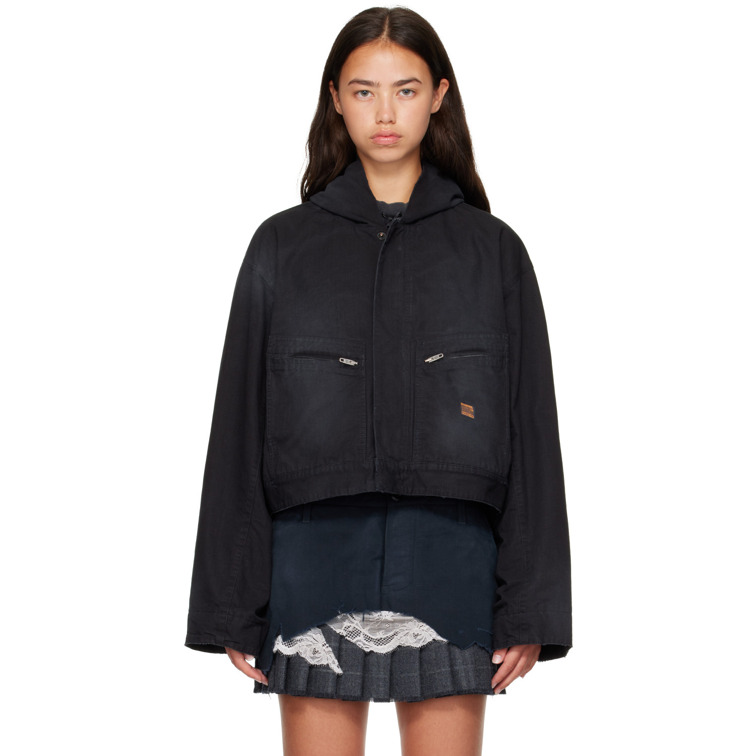 Balenciaga Black Cropped Jacket