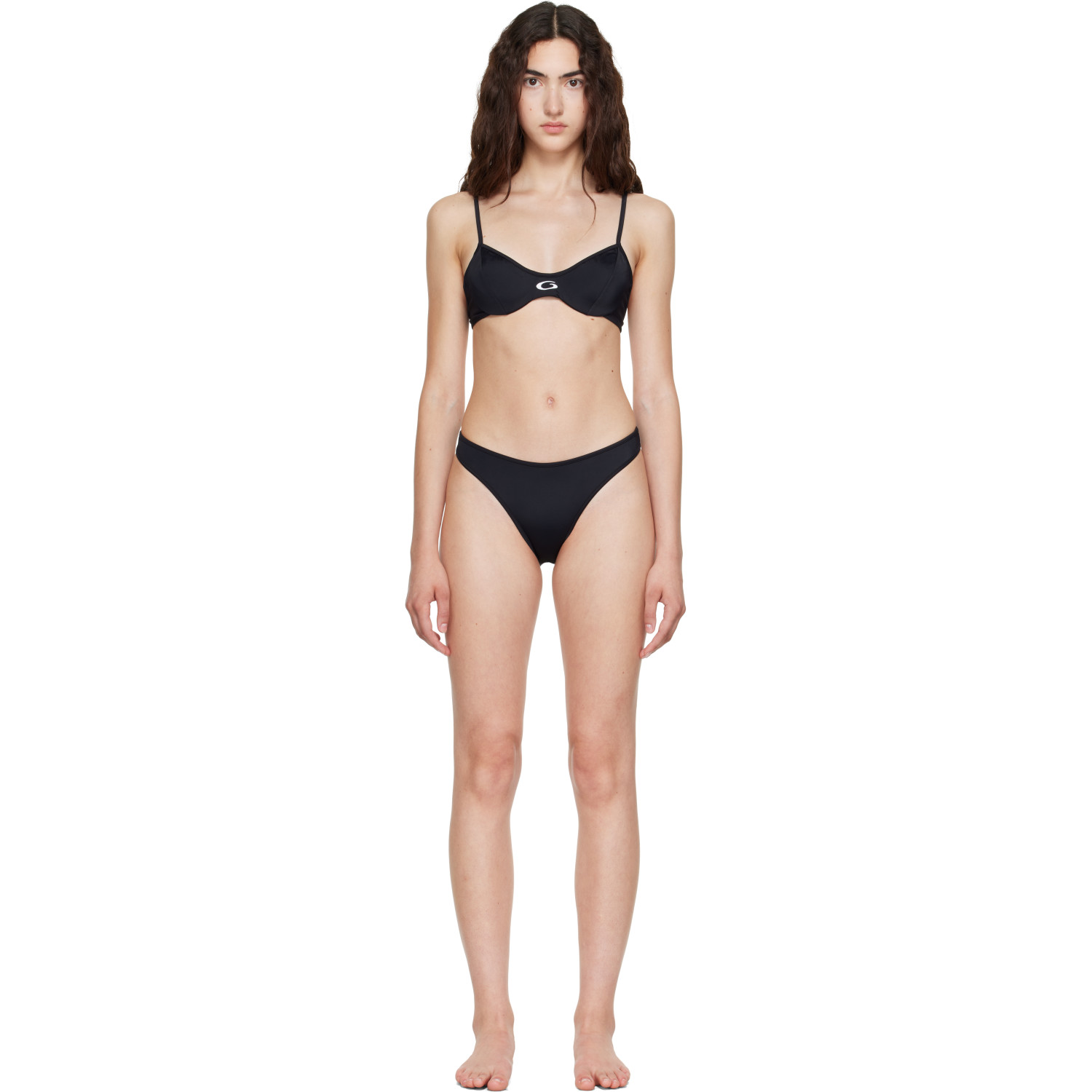 Balenciaga Black Sporty Bikini