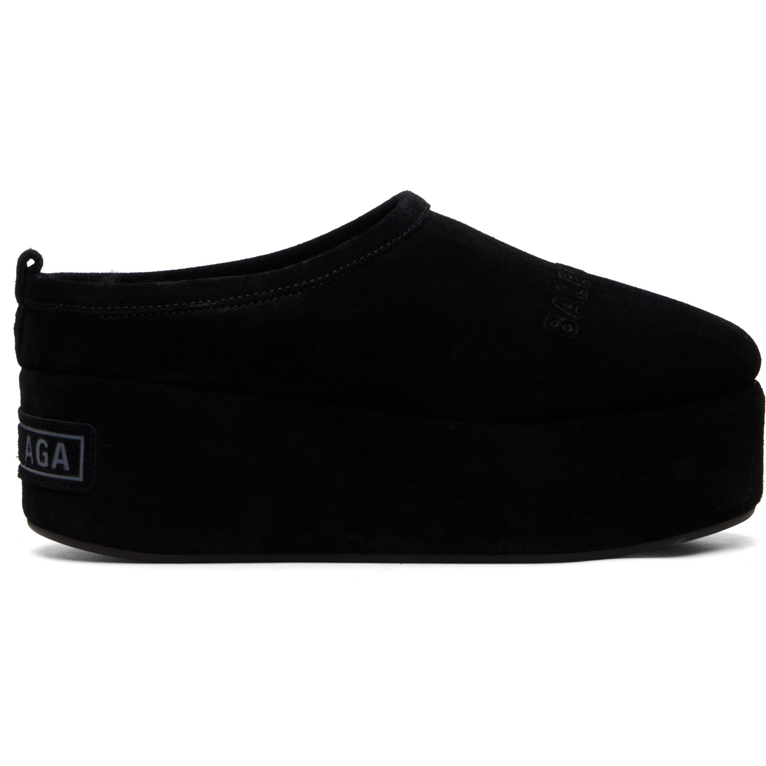 Balenciaga Black Alaska Soft Platform Loafers