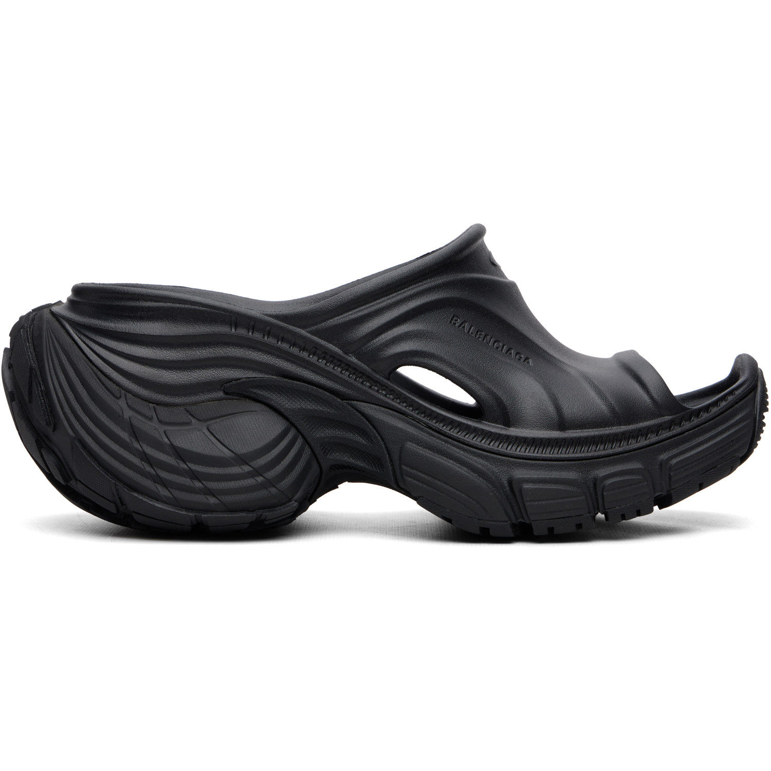 Balenciaga Black 6XL Sandals