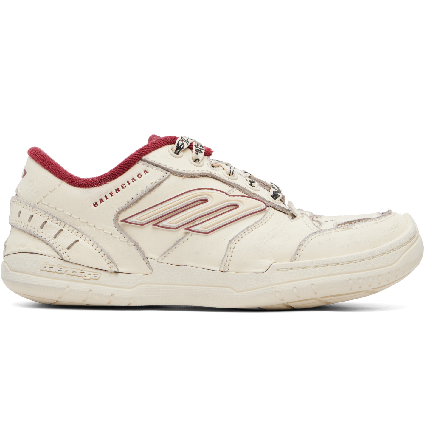 Balenciaga Off-White Hamptons Medium Worn-Out Sneakers