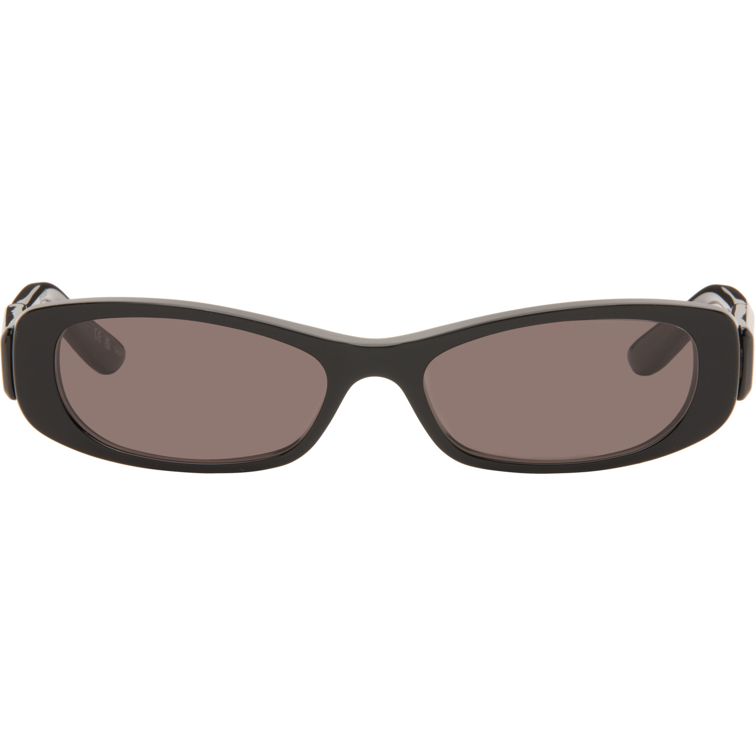 Balenciaga Black Rectangular Sunglasses