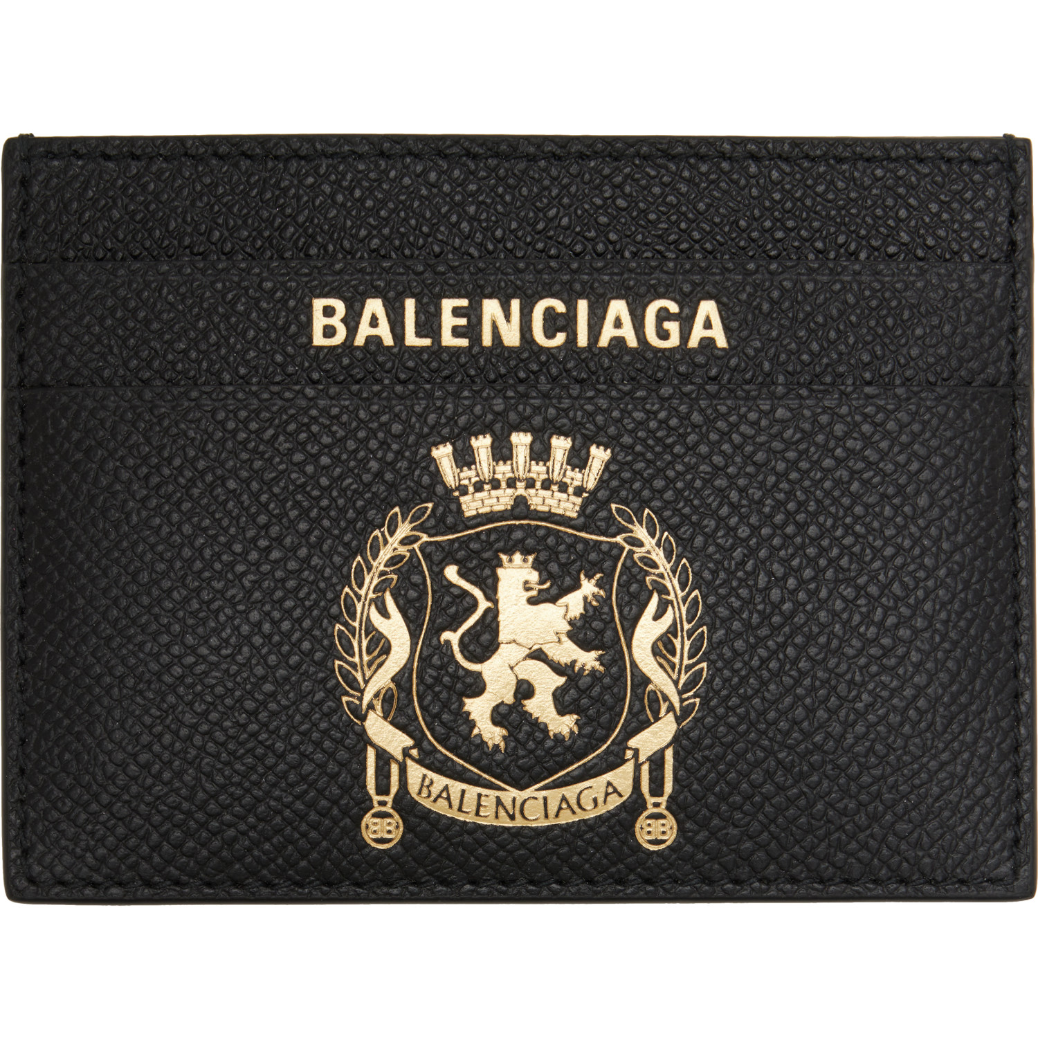 Balenciaga Black Passport Card Holder