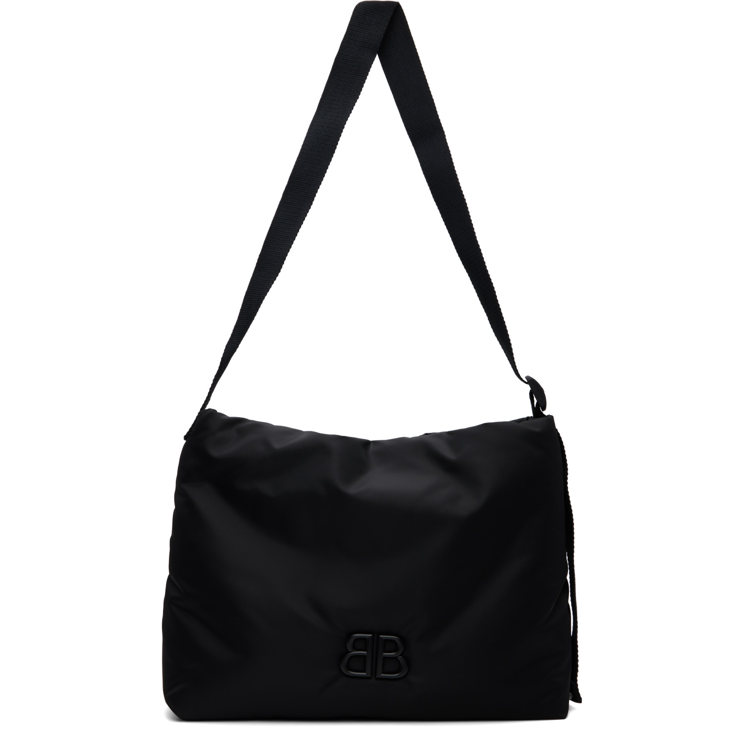 Balenciaga Black Nylon Twill Monaco Bag