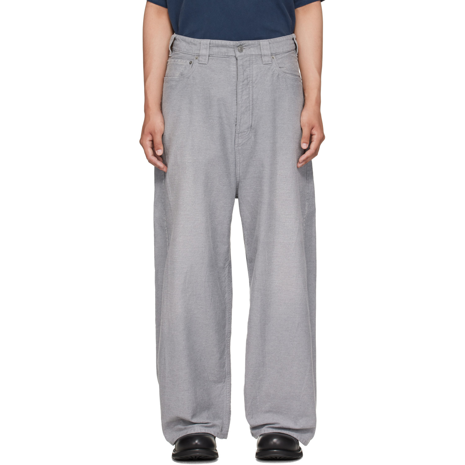 Balenciaga Gray Trompe L'œil Jeans