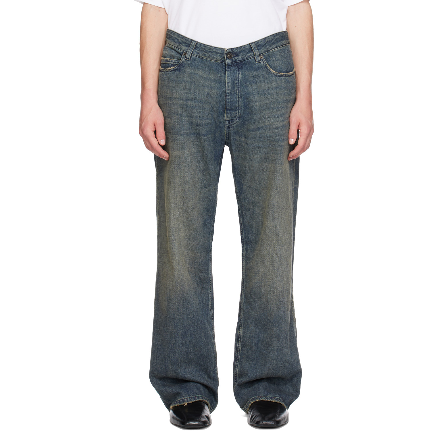 Balenciaga Blue Relaxed Fit Jeans