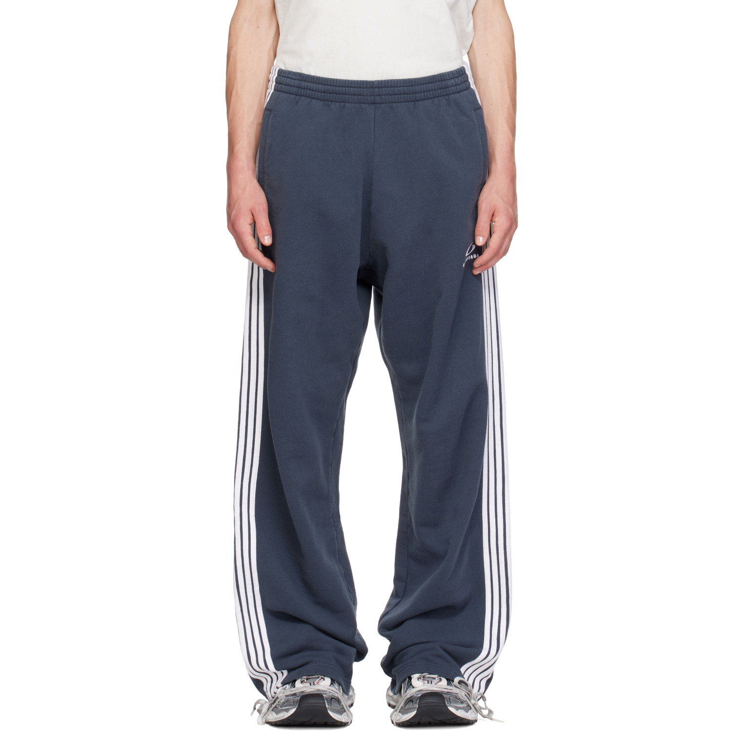 Balenciaga Navy Baggy Sweatpants