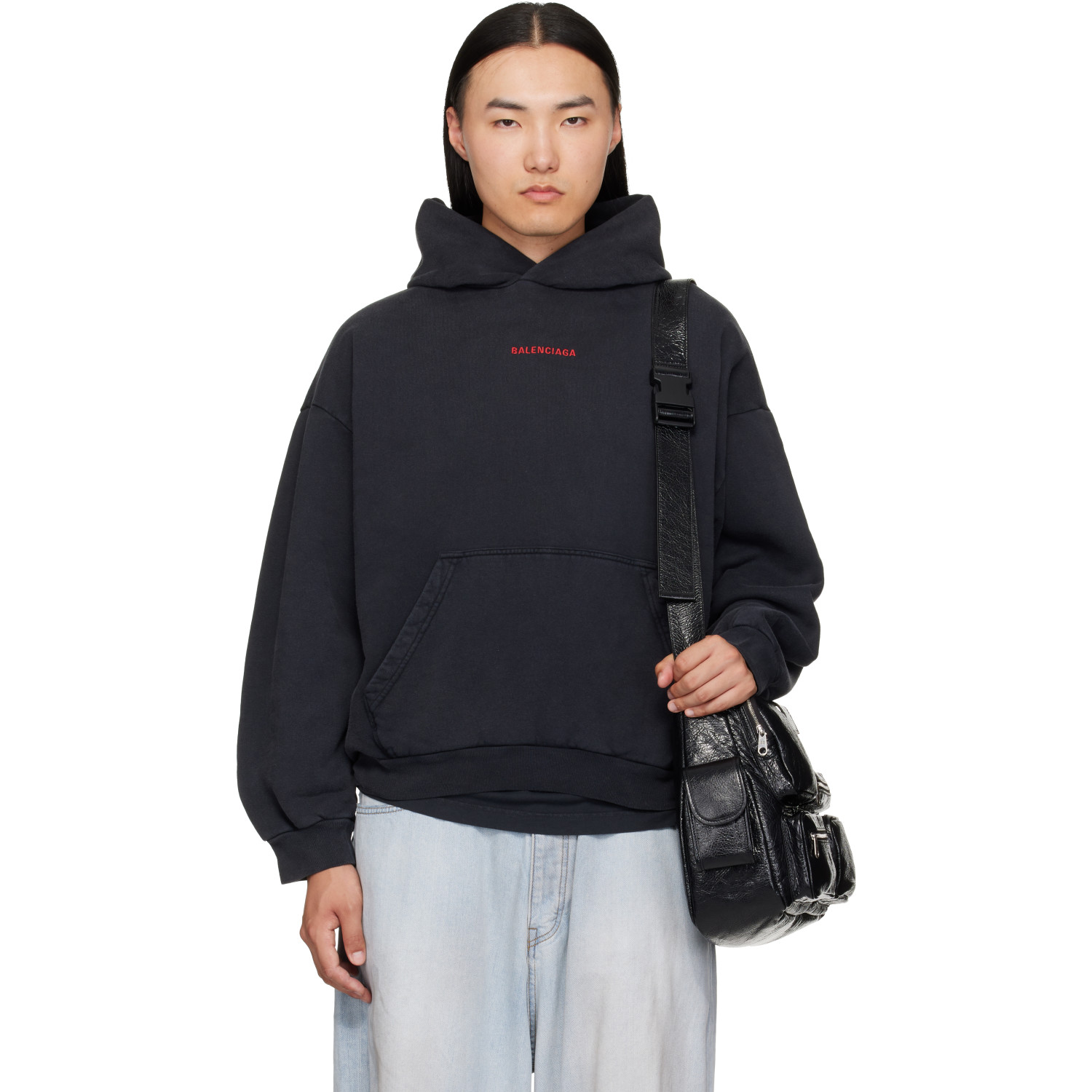 Balenciaga Black Faded Hoodie