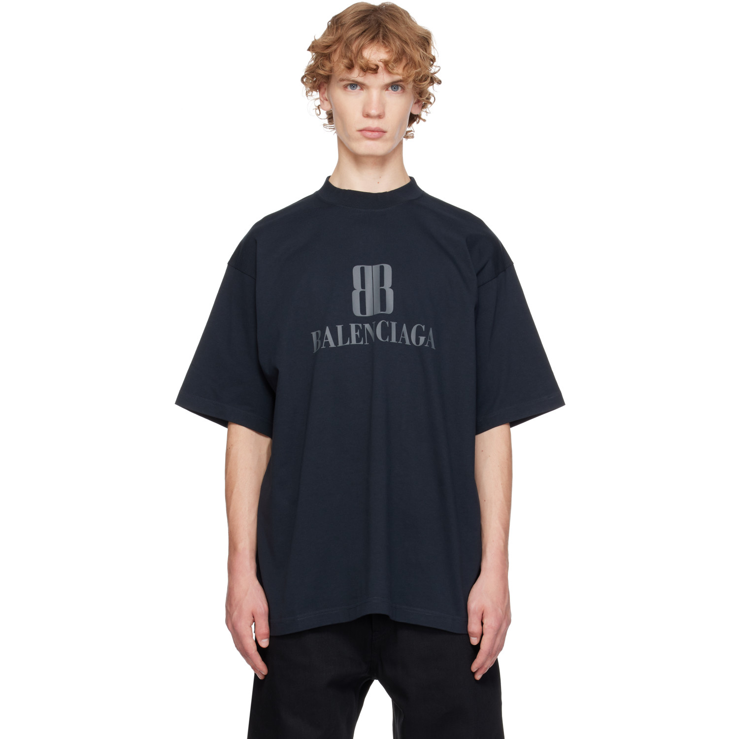 Balenciaga Black Nano 'BB' T-shirt