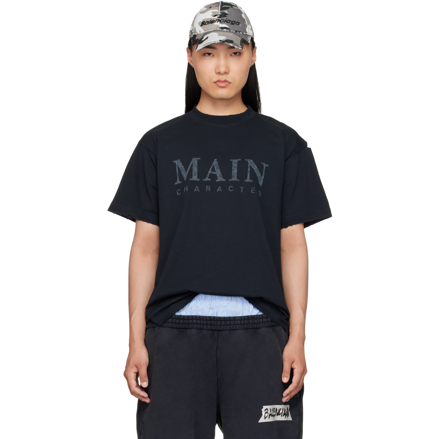 Balenciaga Black 'Main Character' T-Shirt