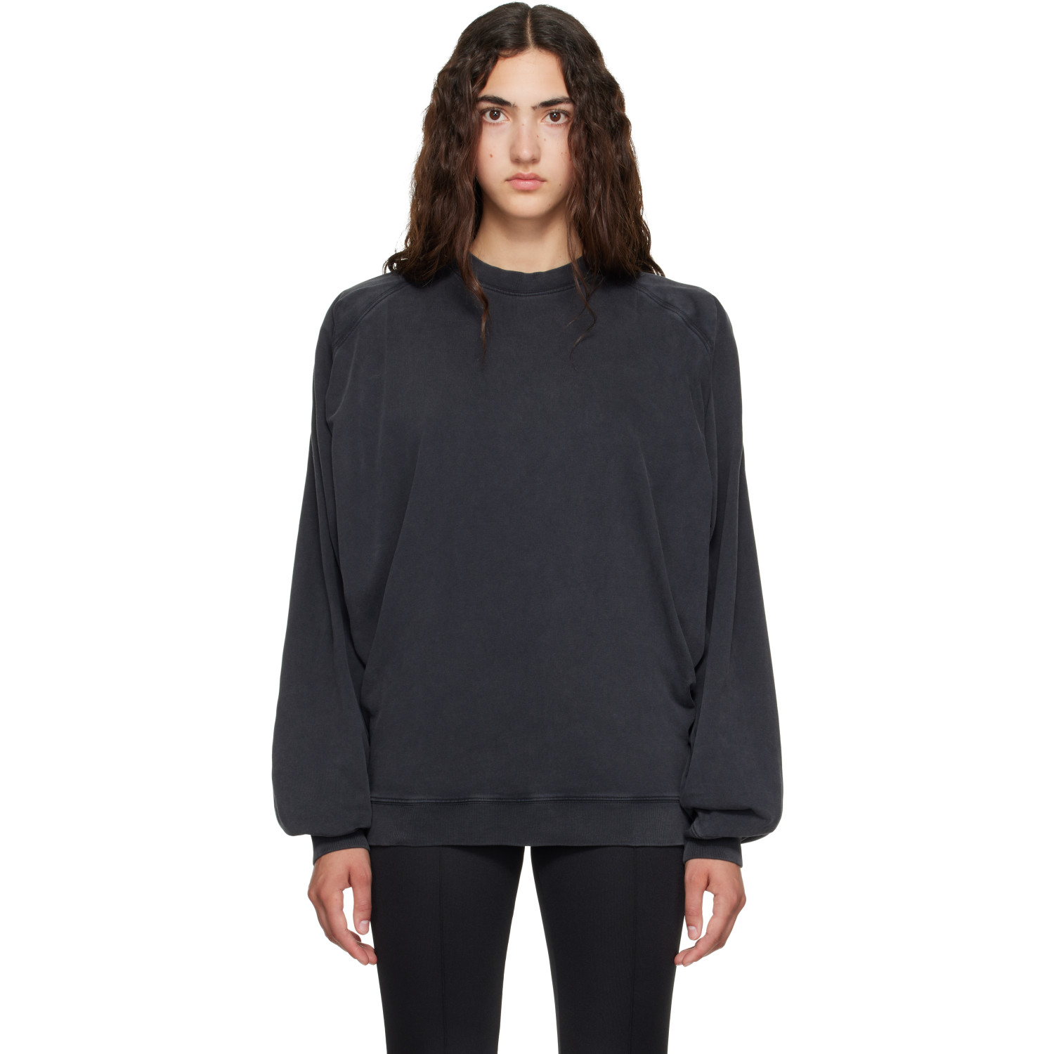 Mugler Black Bat Long Sleeve T-shirt