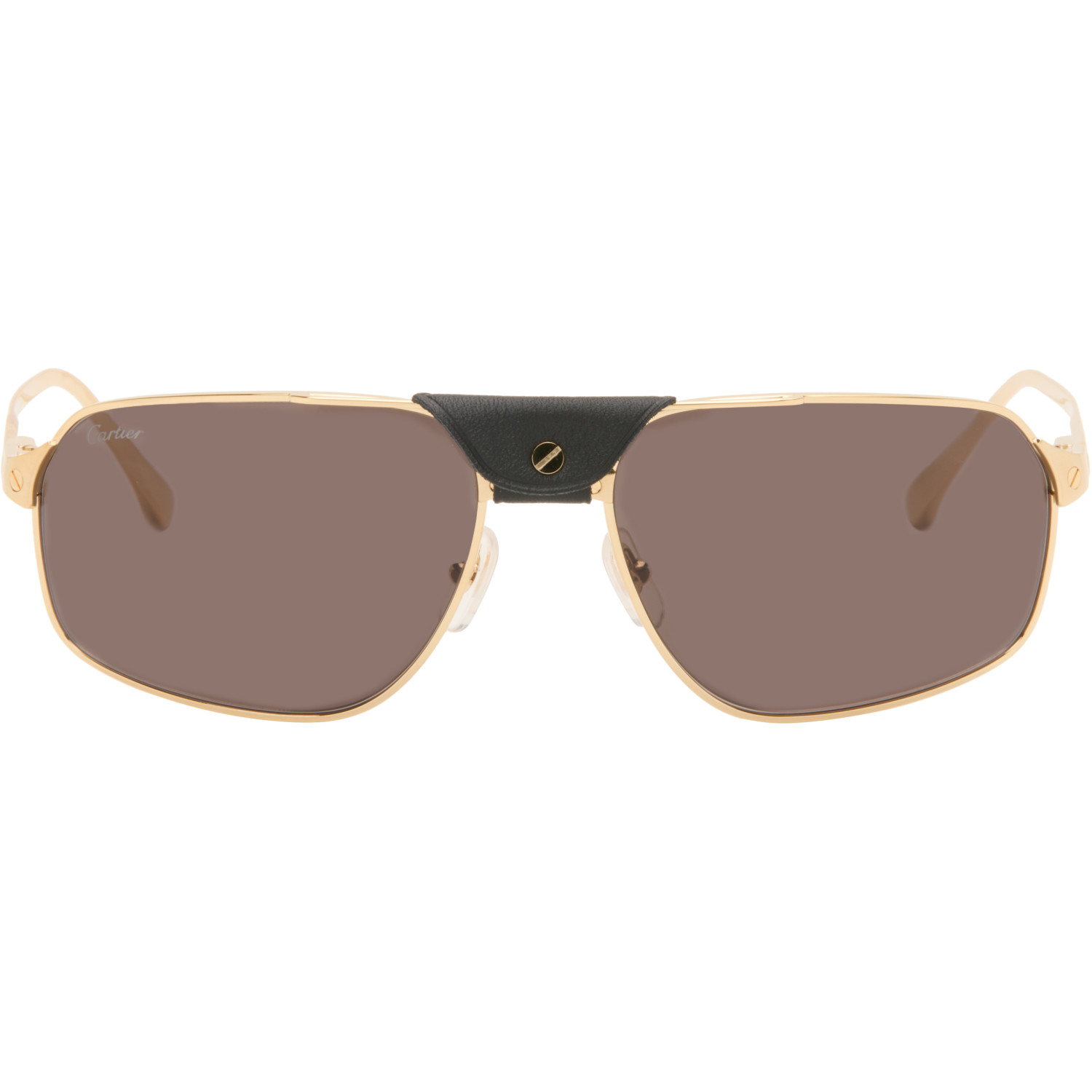 Cartier Gold 'Santos de Cartier' Sunglasses