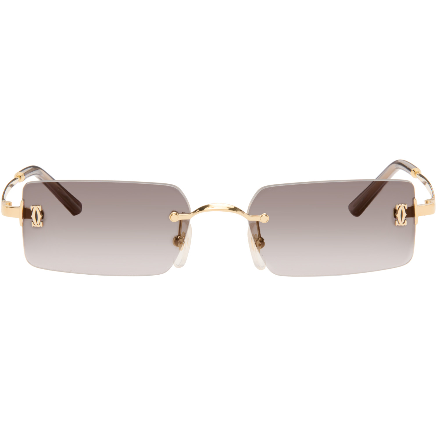 Cartier Gold 'C de Cartier' Sunglasses