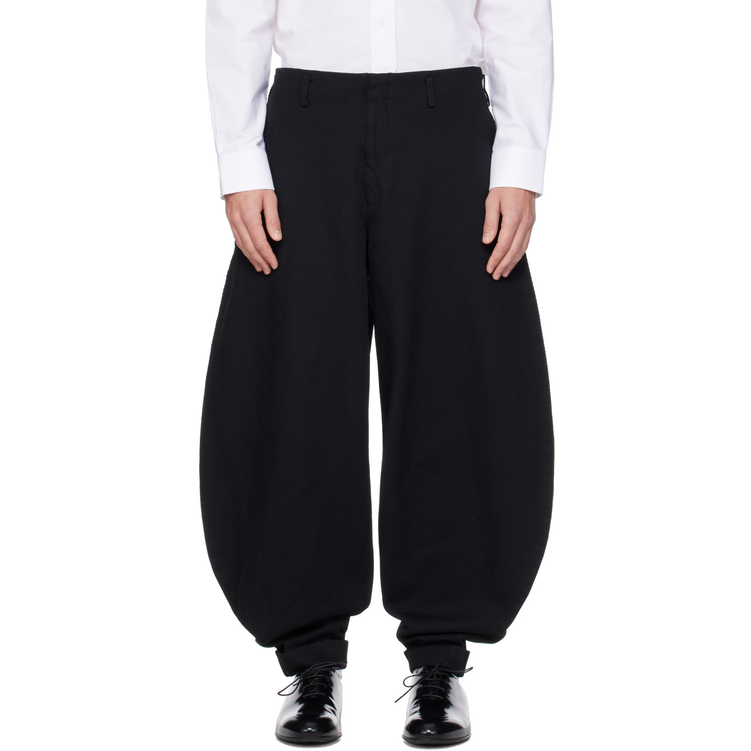 Comme des Garçons Homme Plus Black Heavy Kersey Trousers