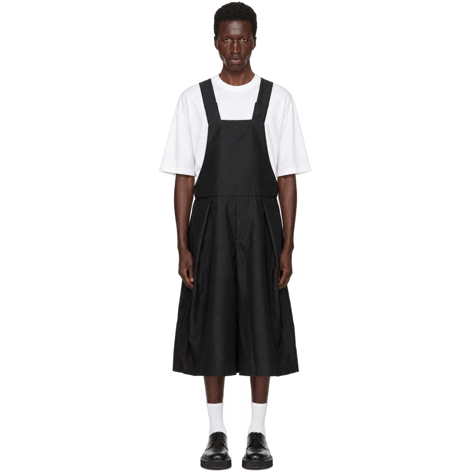 Comme des Garçons Homme Plus Black Dobbycloth Romper