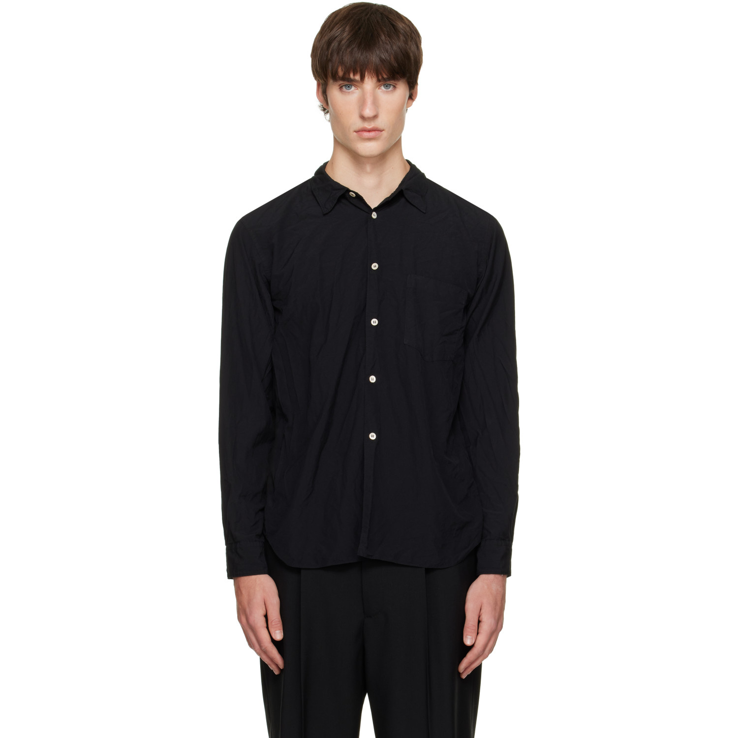 Comme des Garçons Homme Plus Black Broad Thick Shirt