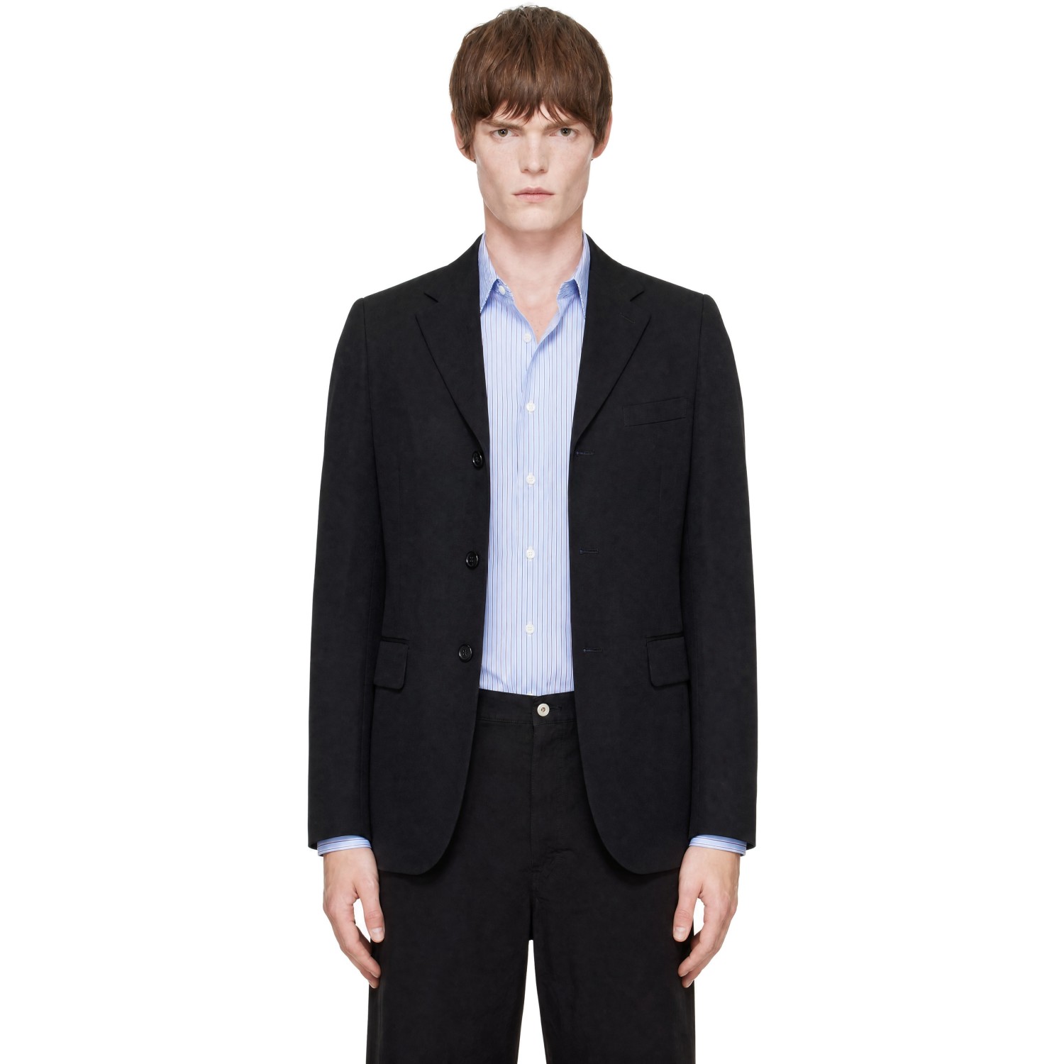 Comme des Garçons Homme Plus Black Wool Gabardine Blazer