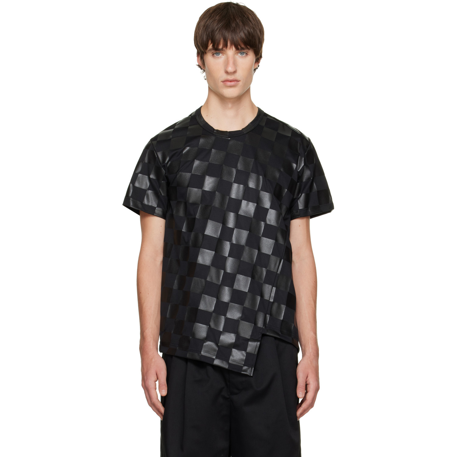 Comme des Garçons Homme Plus Black Check T-shirt