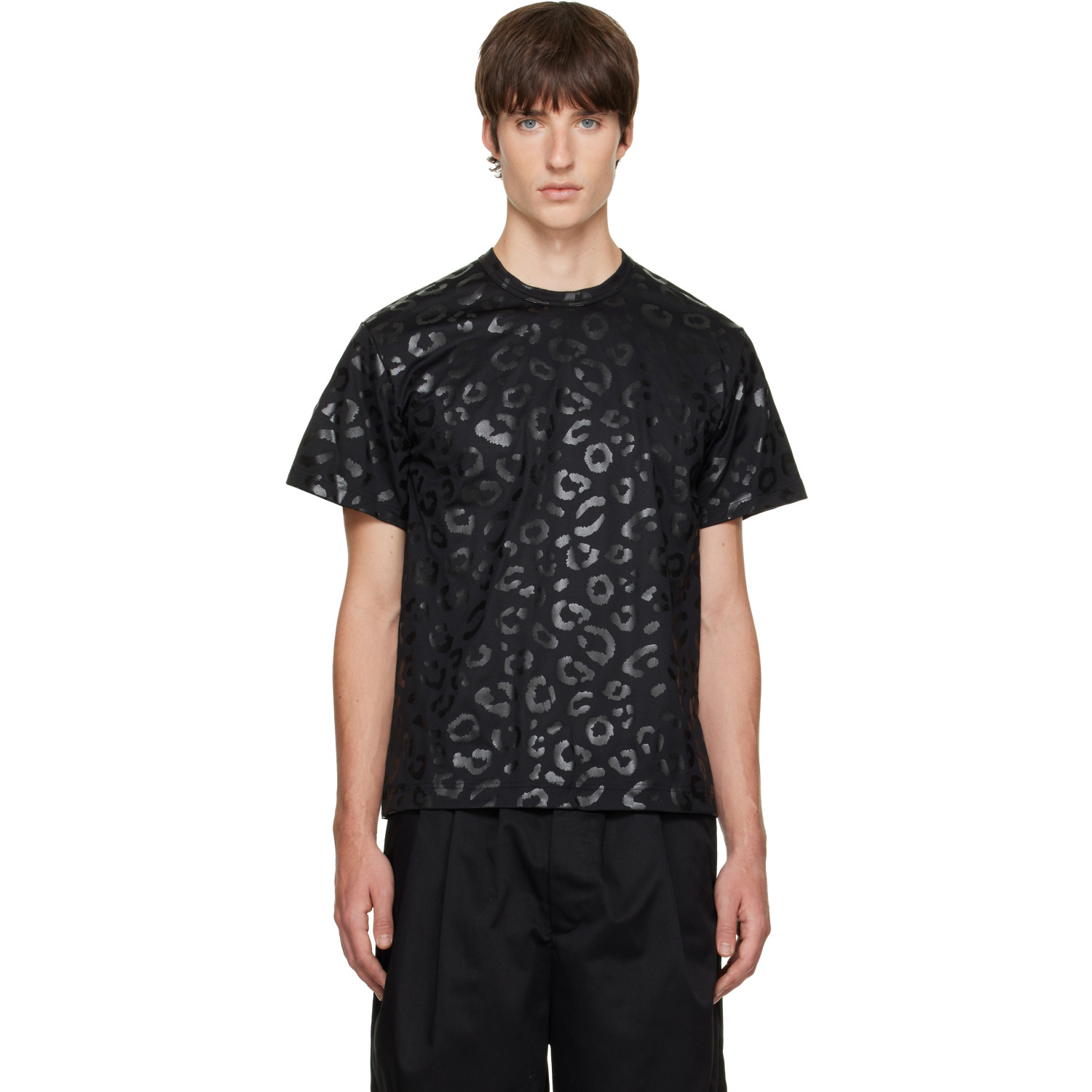 Comme des Garçons Homme Plus Black Animal Print T-shirt