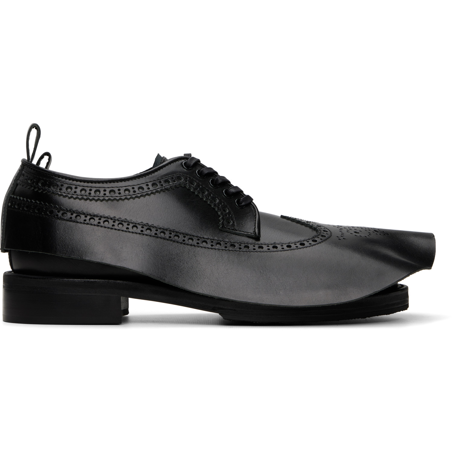 Comme des Garçons Homme Plus Black KIDS LOVE GAITE Edition Leather Derbys