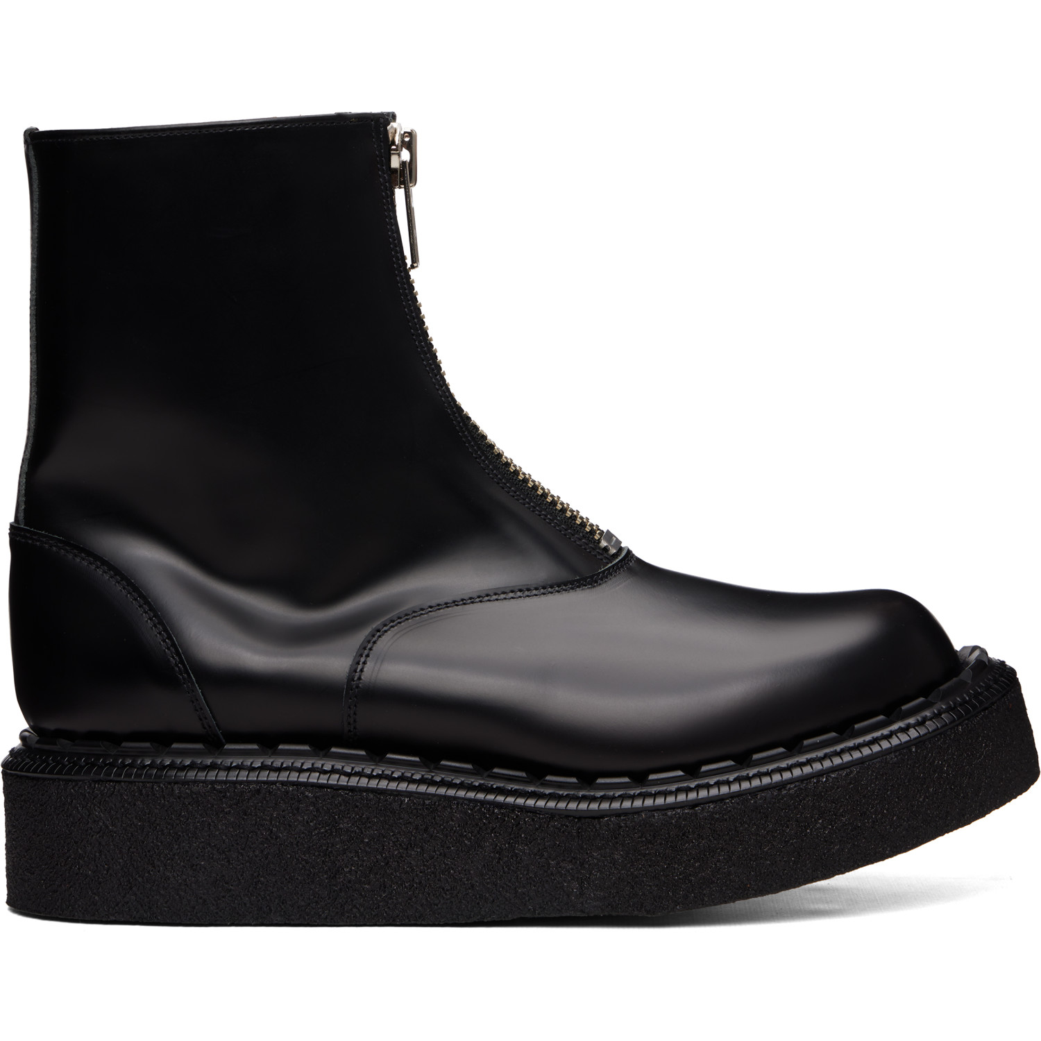 Comme des Garçons Homme Plus Black George Cox Edition Zip Front Boots