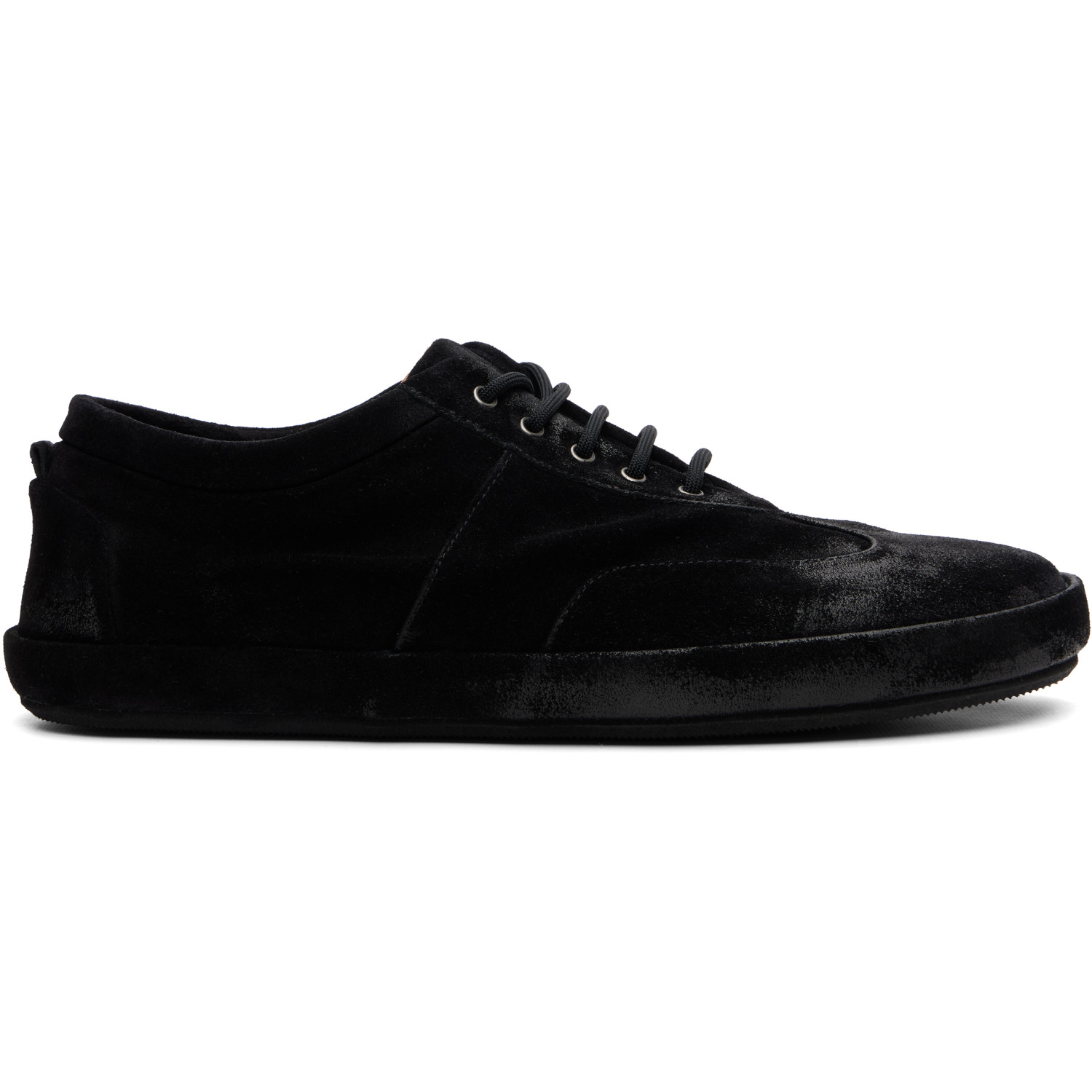 Marsèll Black Scatopelle Suede Sneakers