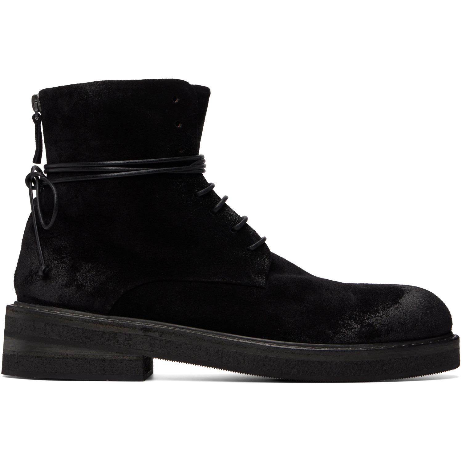 Marsèll Black Parrucca Combat Boots