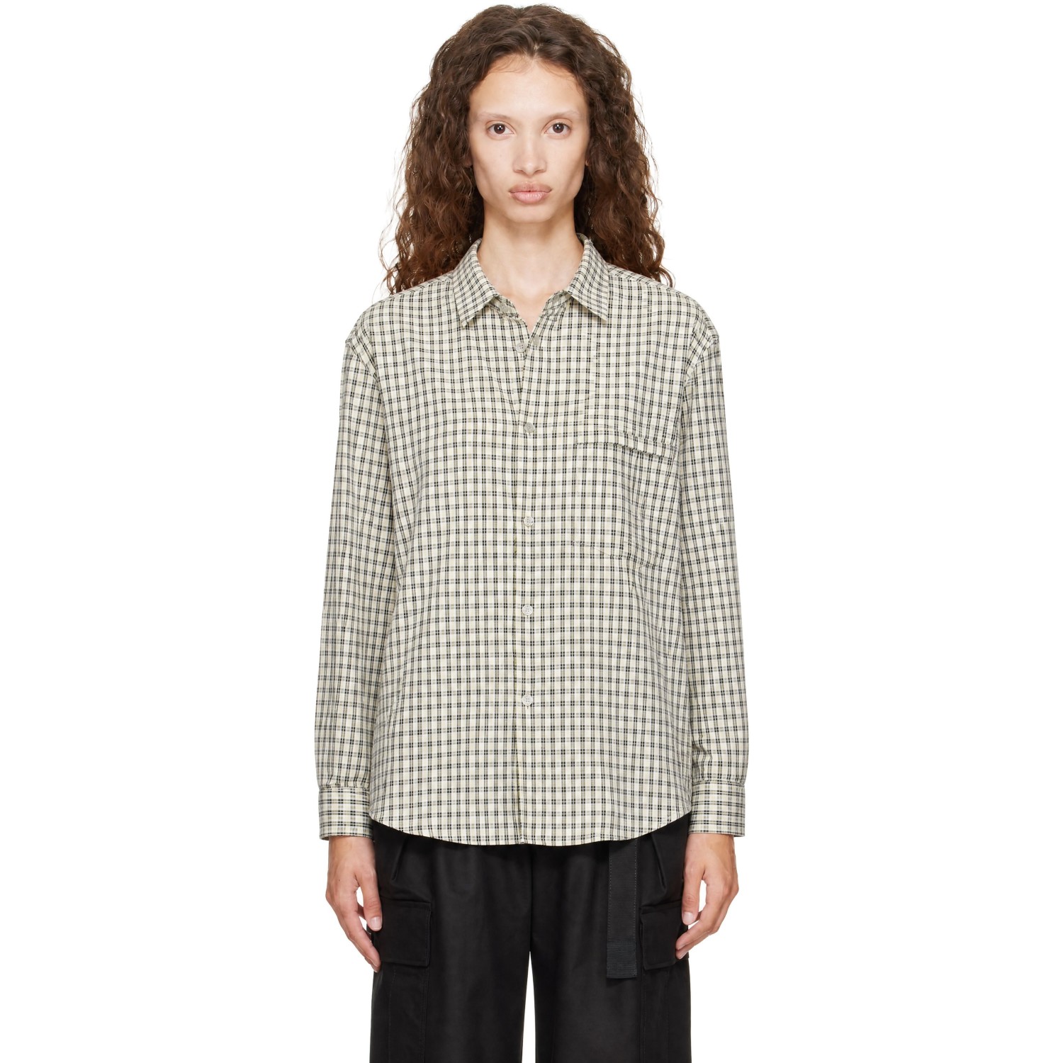 POST ARCHIVE FACTION (PAF) Gray & Yellow Archive Shirt