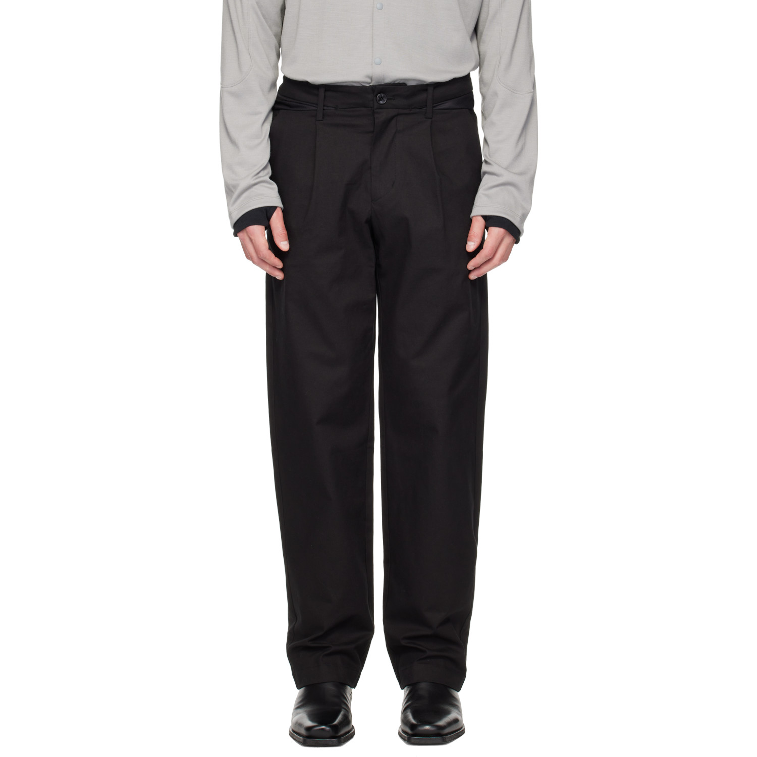 POST ARCHIVE FACTION (PAF) Black Cut Out Trousers