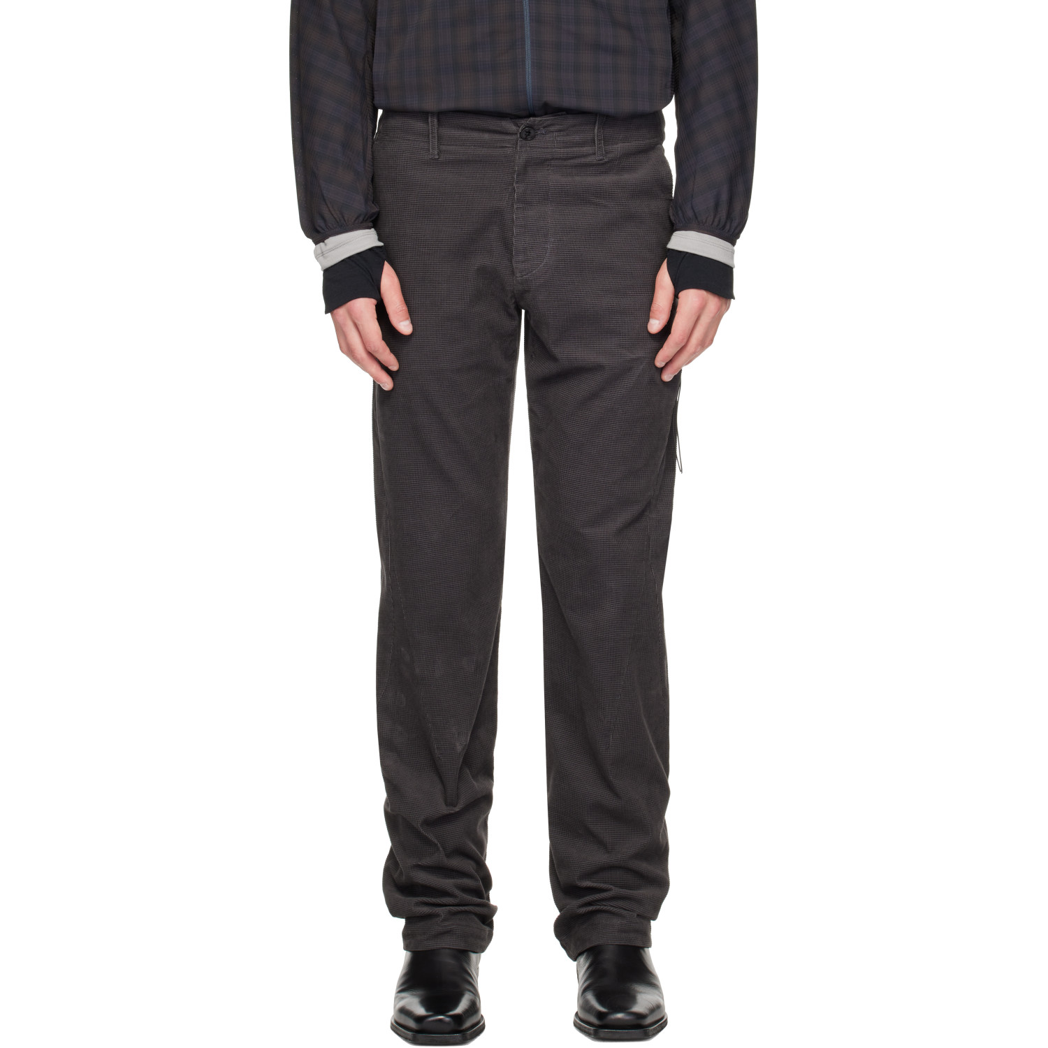 POST ARCHIVE FACTION (PAF) Gray Stream Trousers