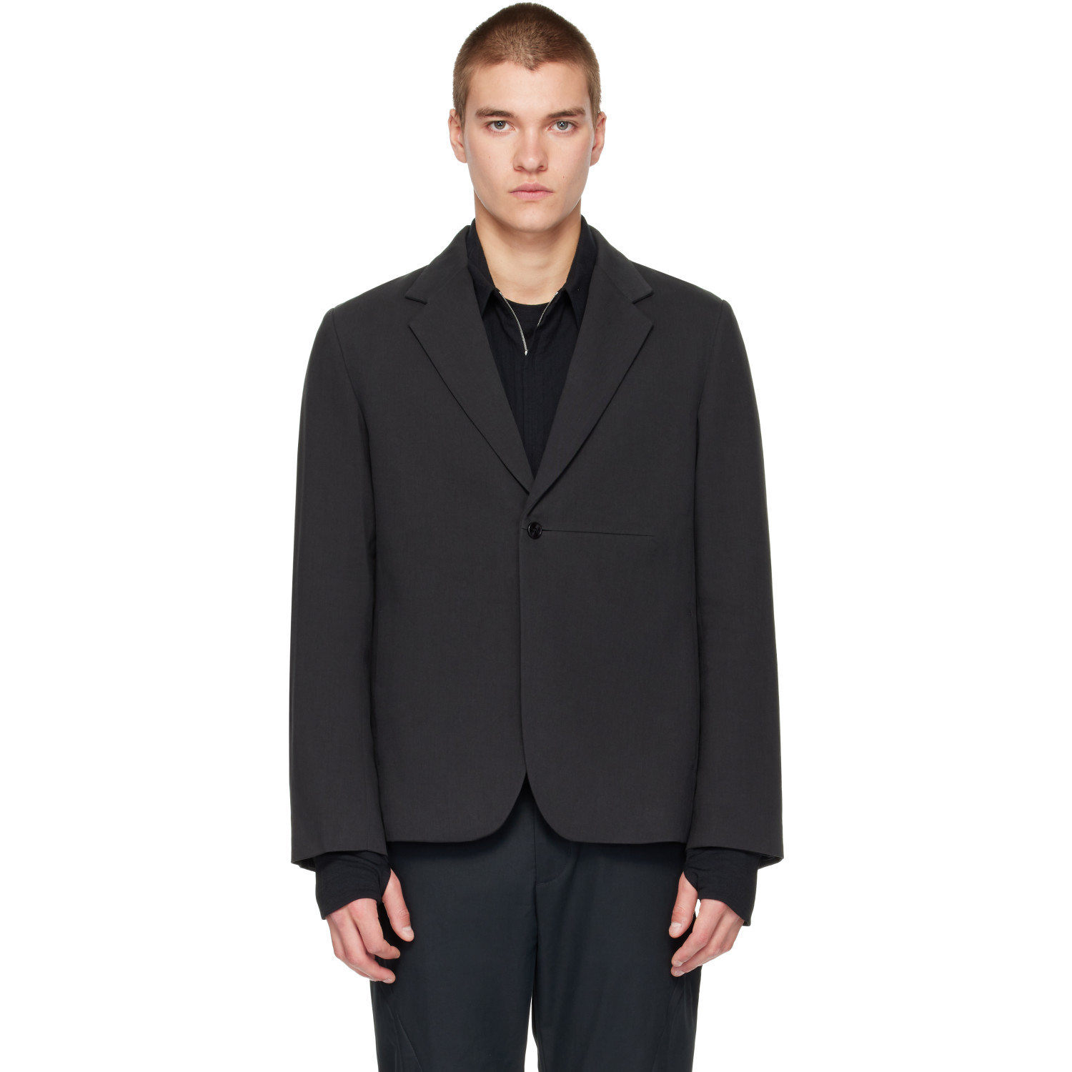 POST ARCHIVE FACTION (PAF) Black New Classic Blazer