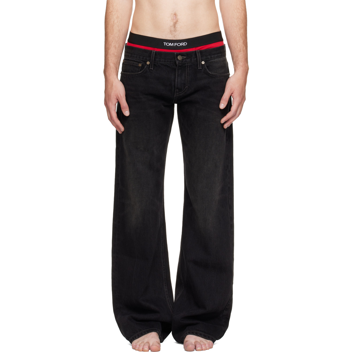 Raimundo Langlois Black Bootcut Jeans
