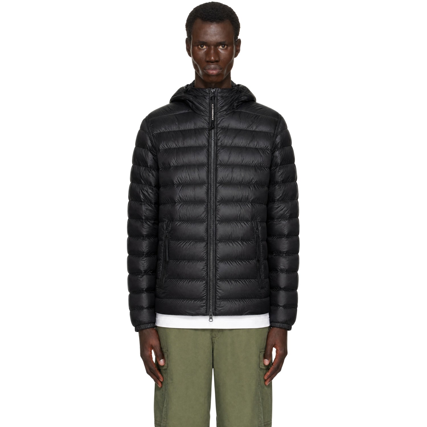 C.P. Company Black D.D. Shell Goggle Down Jacket