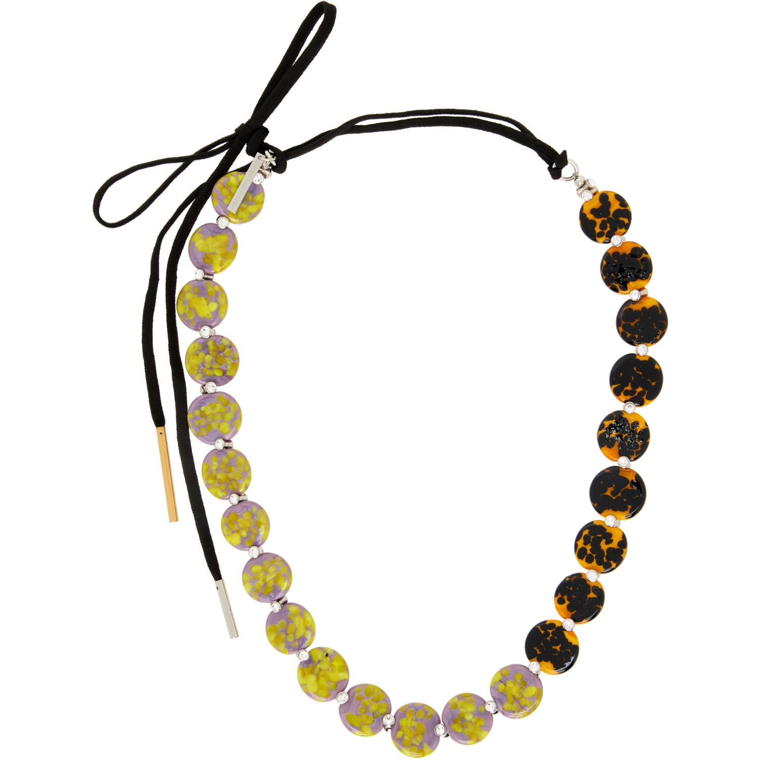 Dries Van Noten Glass & Aluminum Necklace