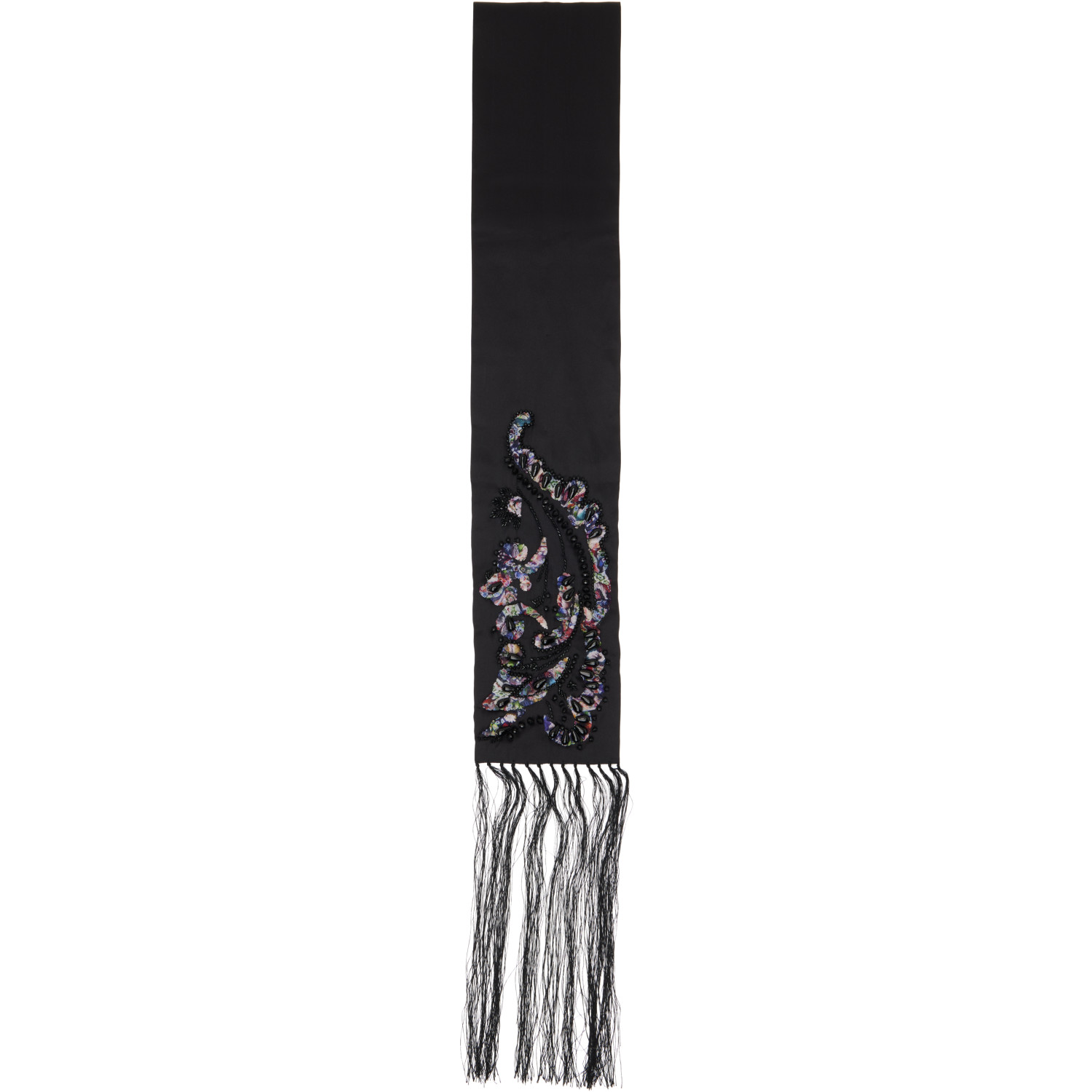 Dries Van Noten Black Fania Scarf