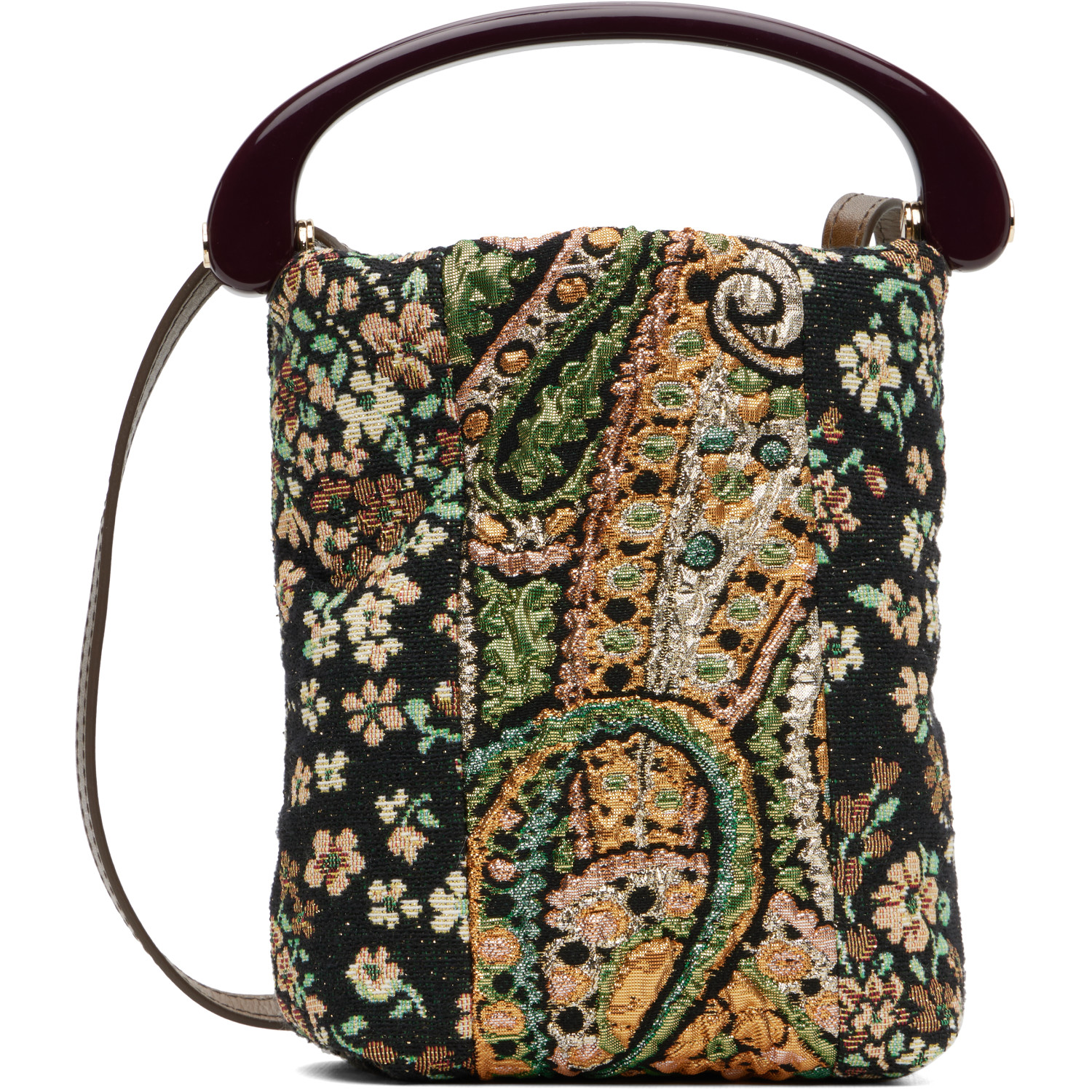 Dries Van Noten Multicolor Small Resin Handle Bag