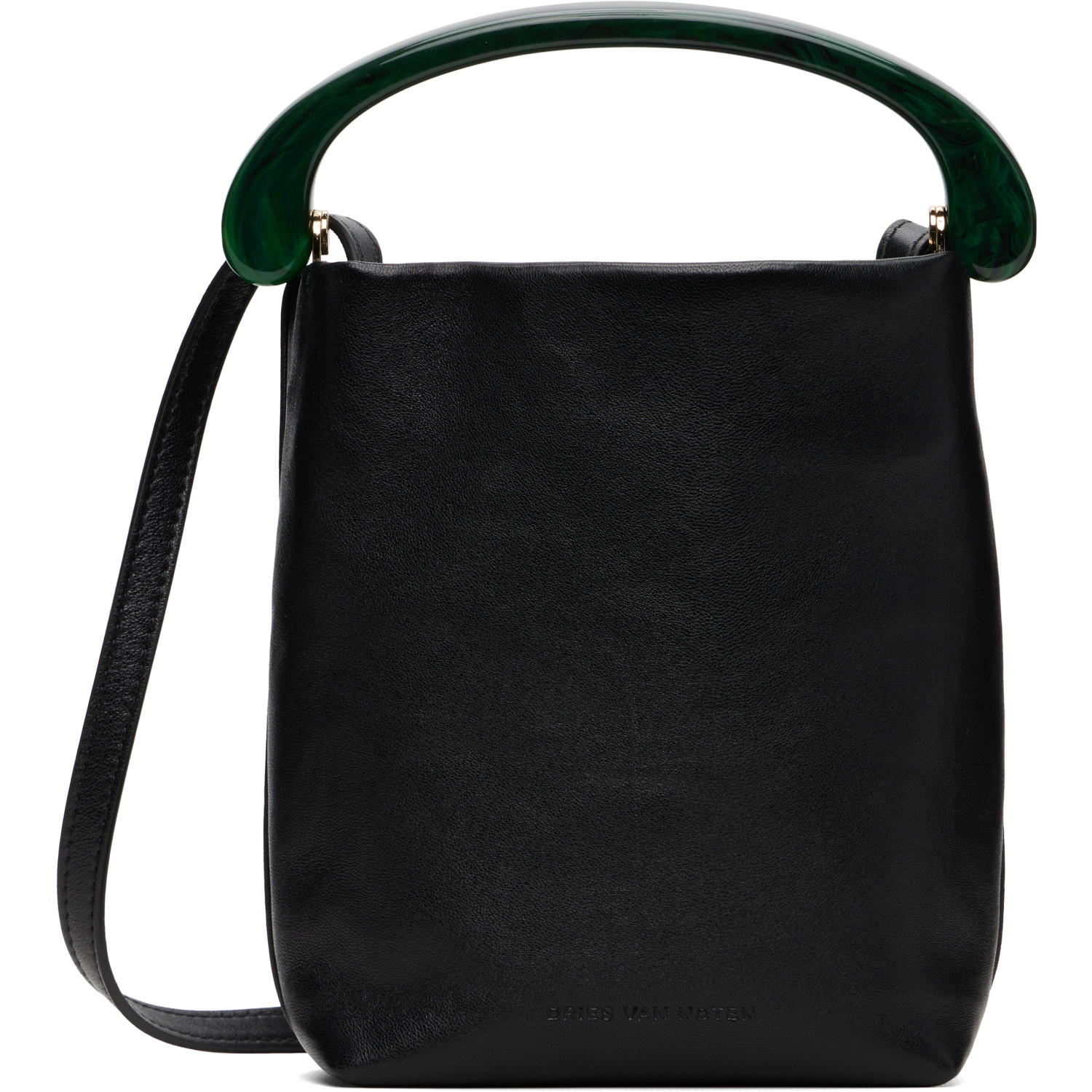 Dries Van Noten Black Micro Leather Bag