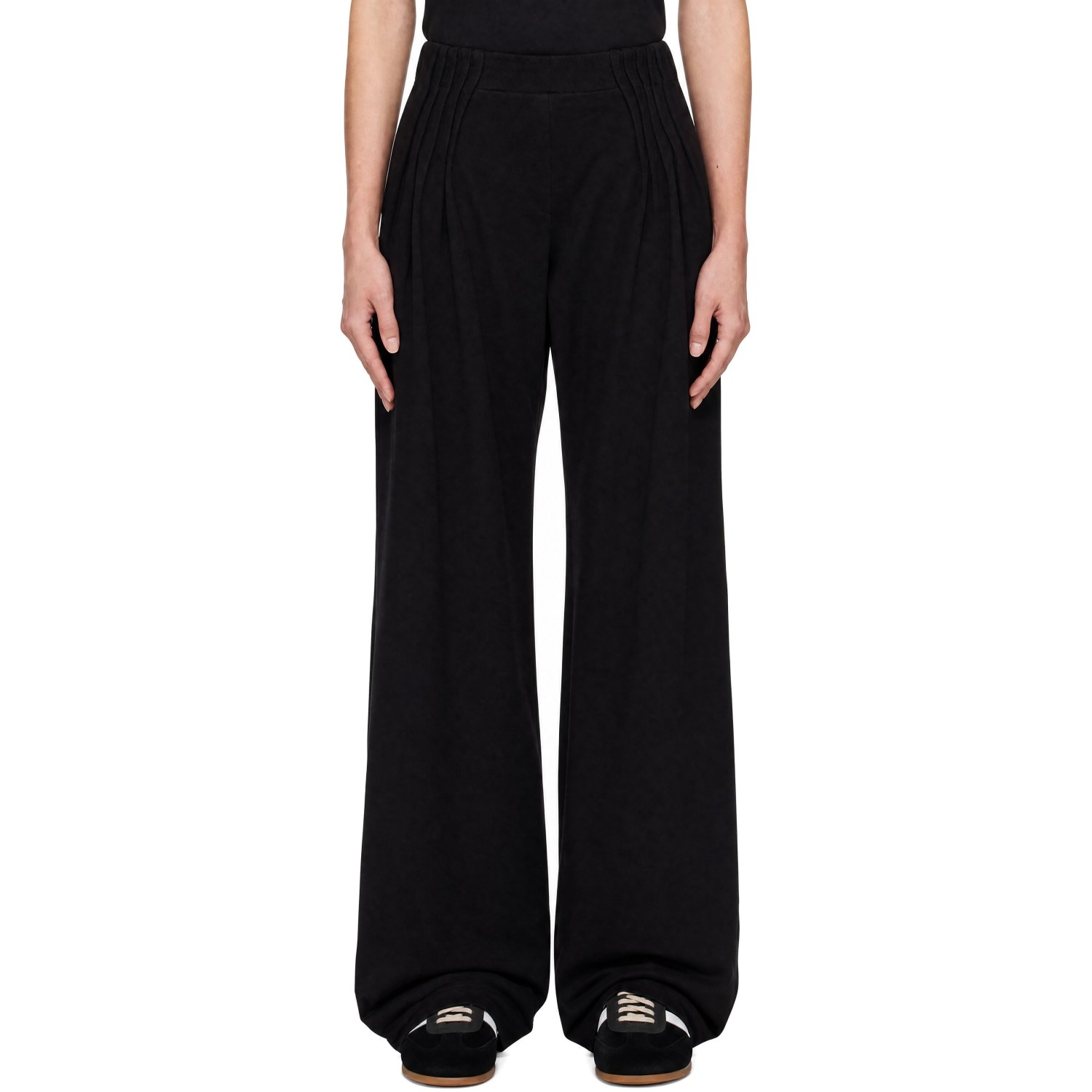 Dries Van Noten Black Pleated Lounge Pants