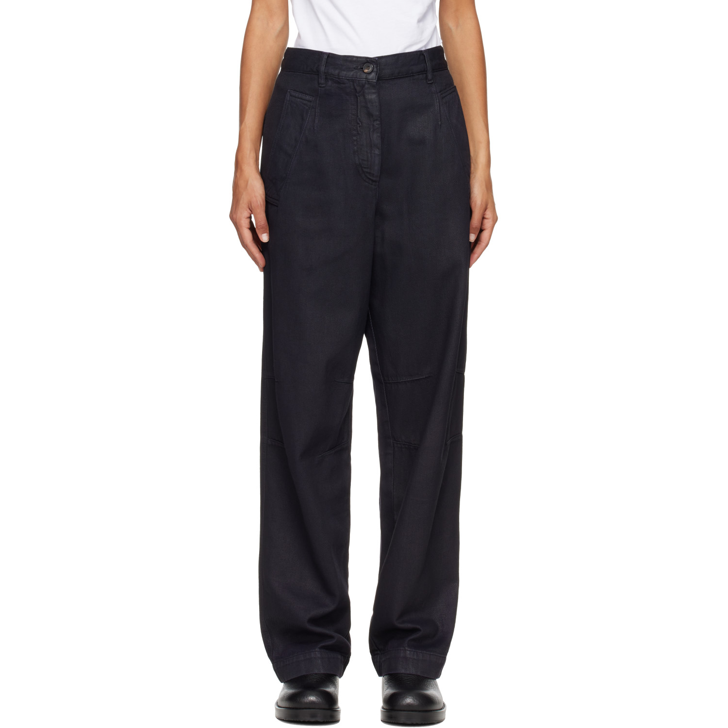 Dries Van Noten Black Darted Jeans