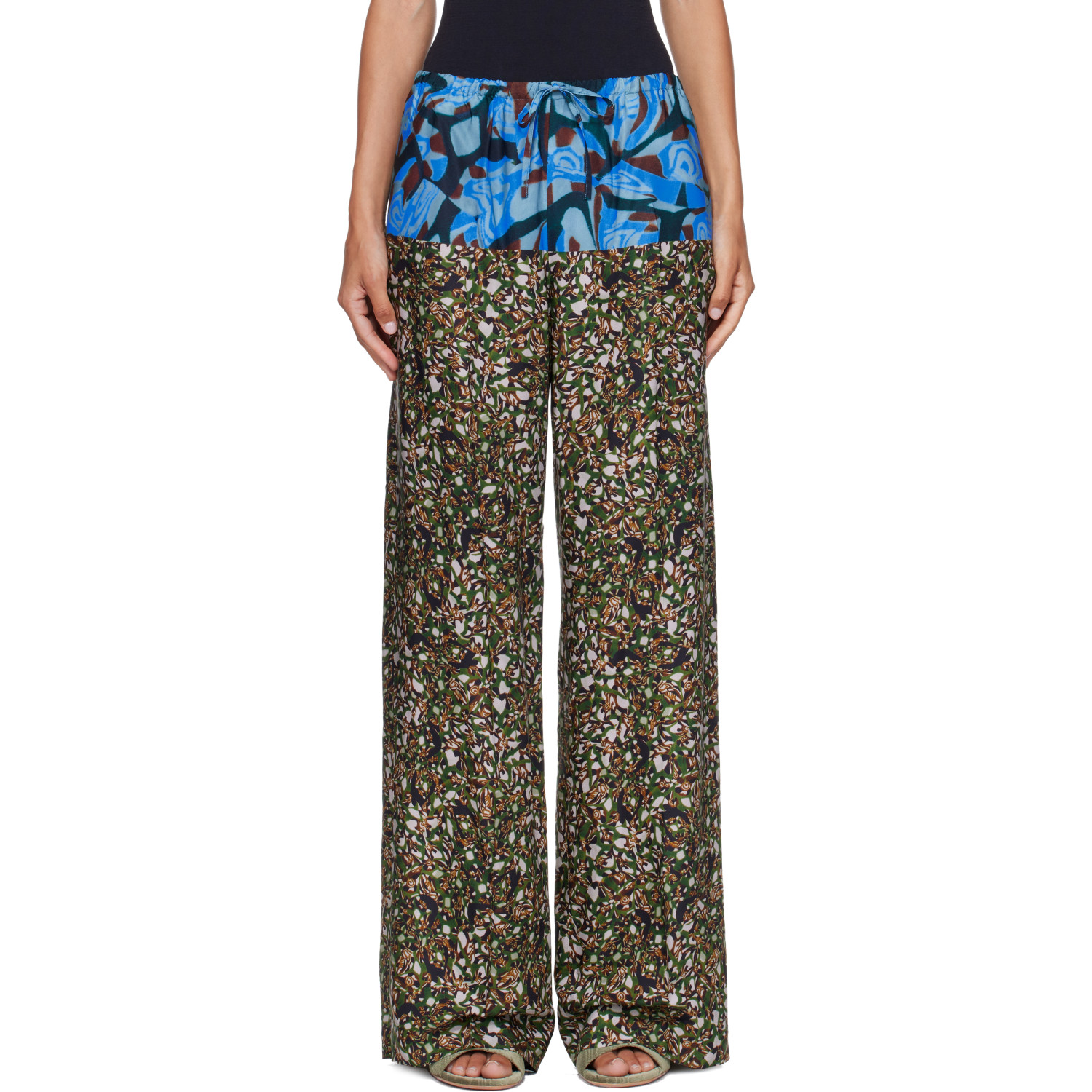 Dries Van Noten Multicolor Purvis Long Lounge Pants