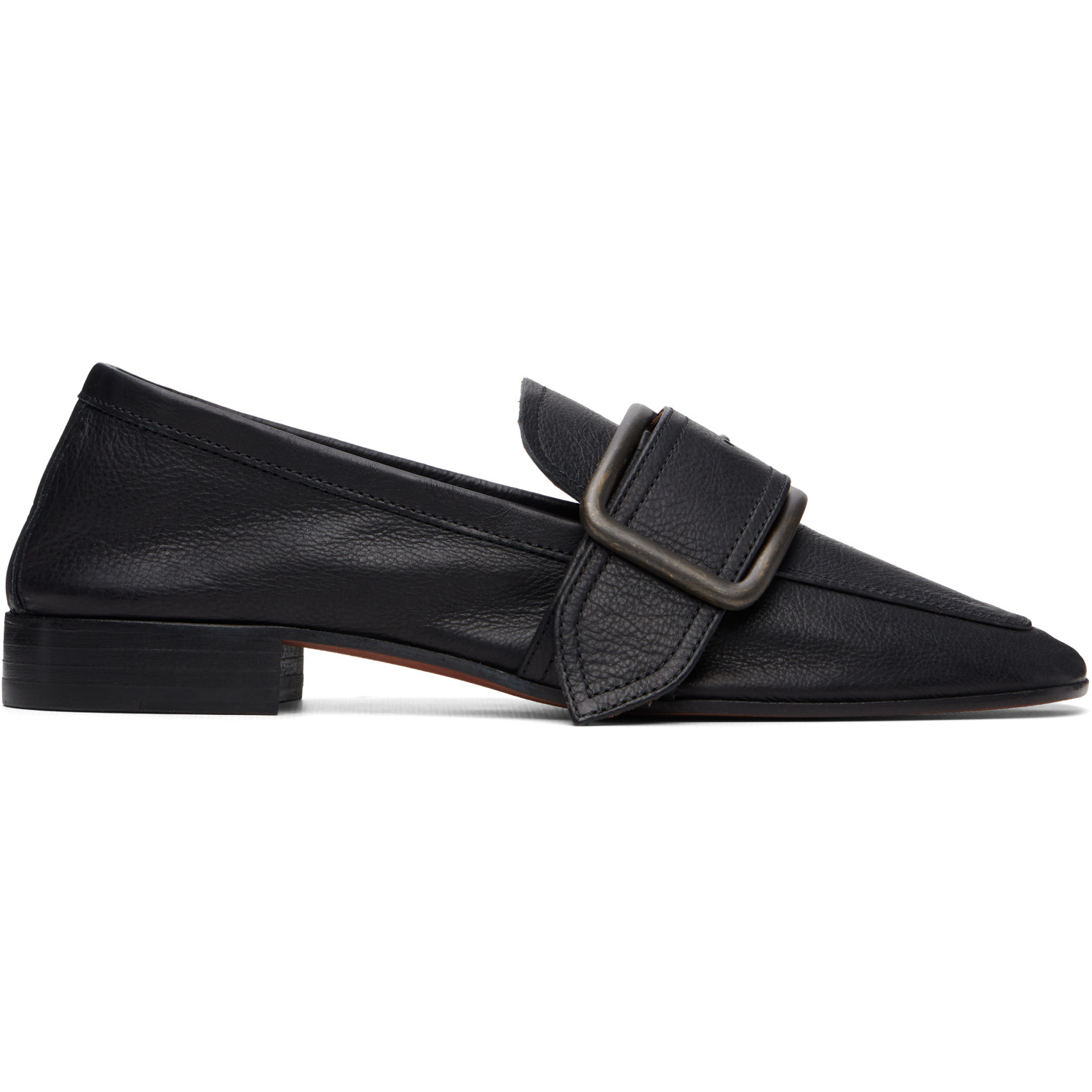 Dries Van Noten Black Buckle Loafers