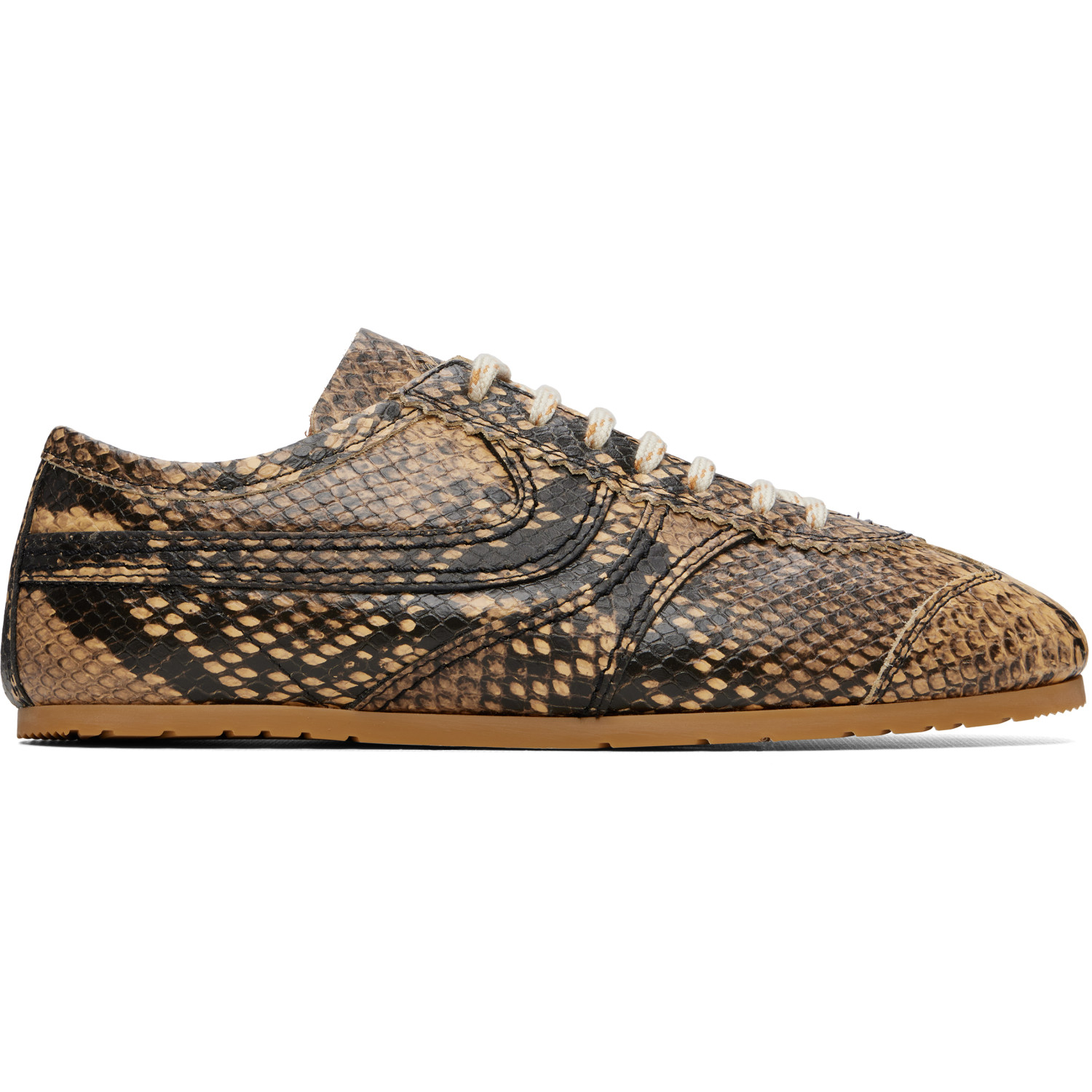 Dries Van Noten Beige Leather Sneakers